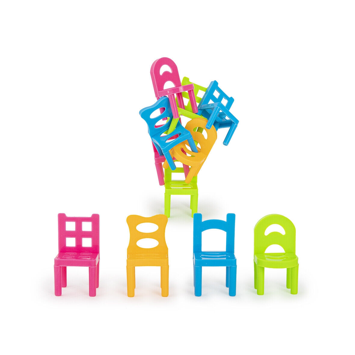 Geschicklichkeitsspiel "Hochstapler", 18 teilig Geschicklichkeitsspiel "Hochstapler", 18 teilig