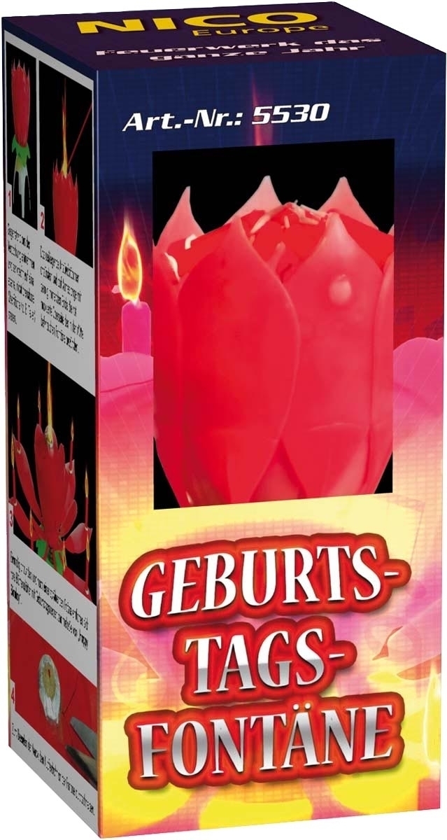 Geburtstagsfontäne Blume mit Musik Geburtstagsfontäne Blume mit Musik