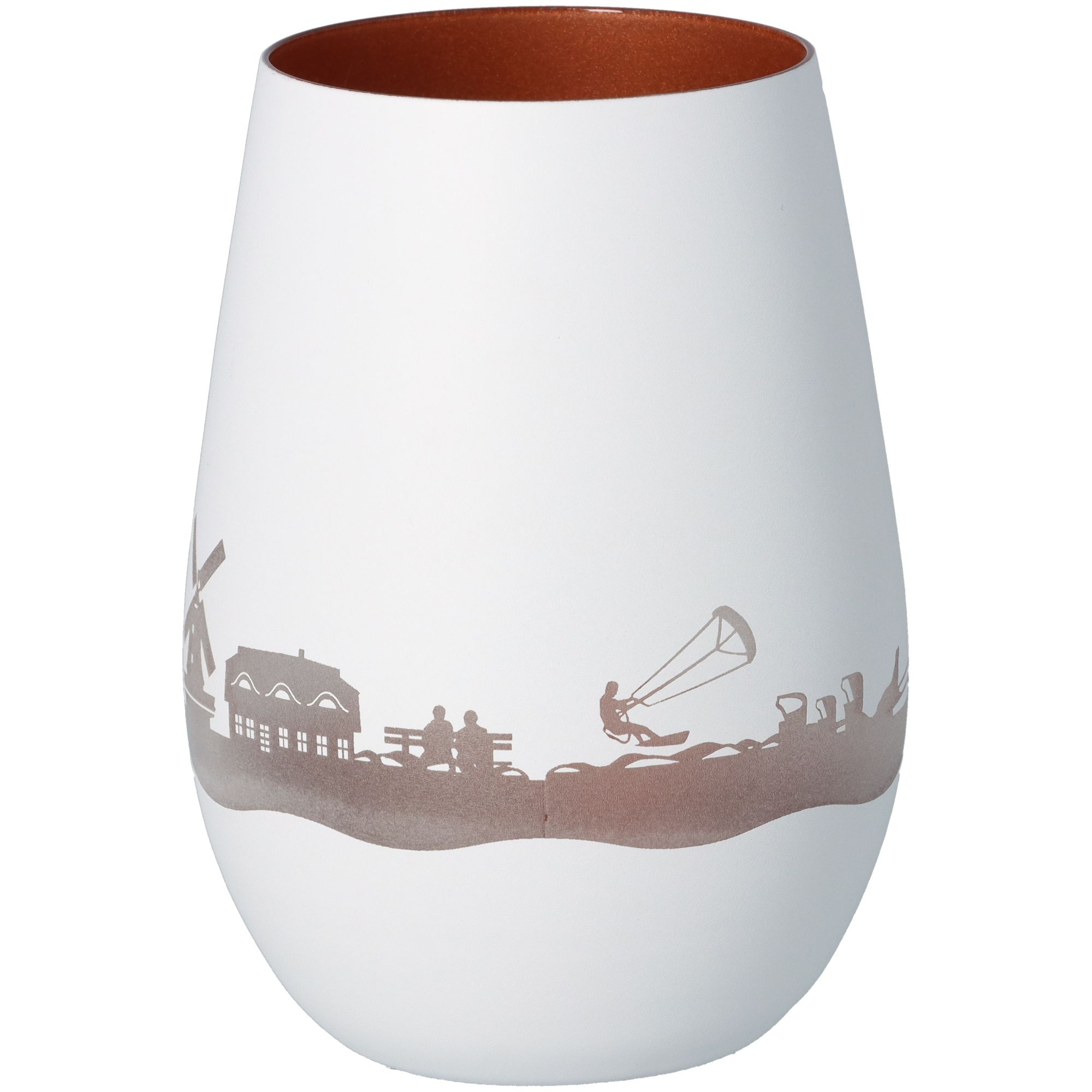 Windlicht Skyline Föhr Weiß/Bronze Windlicht Skyline Föhr Weiß/Bronze