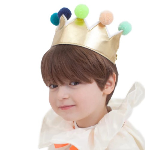 Meri Meri - goldene Krone PomPoms Meri Meri - goldene Krone PomPoms