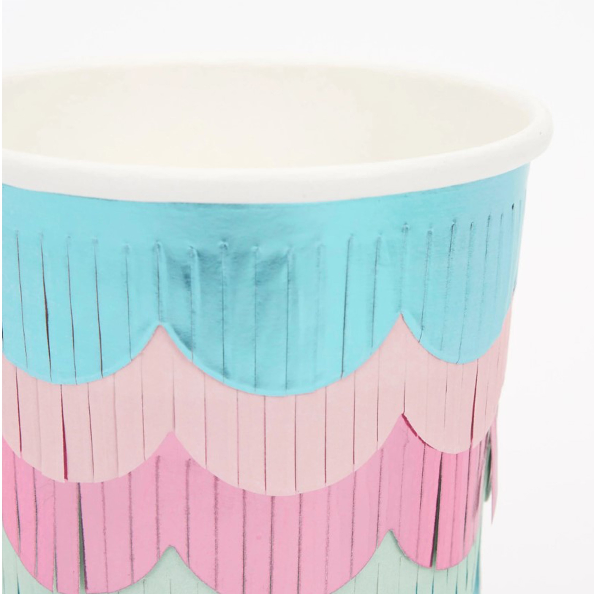 Meri Meri - 8 Pappbecher Meerjungfrauen Schuppen Meri Meri - 8 Pappbecher Meerjungfrauen Schuppen