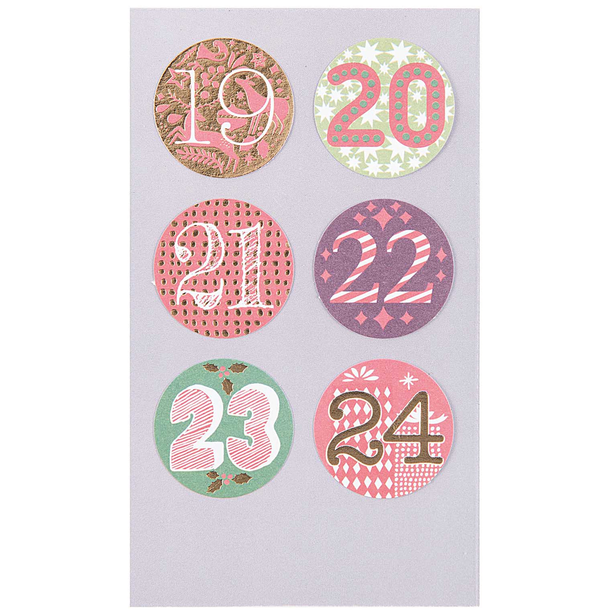0646d6081bd3e573a868b595cadafa6d129924d4 Adventskalender Sticker - Rot / Grün