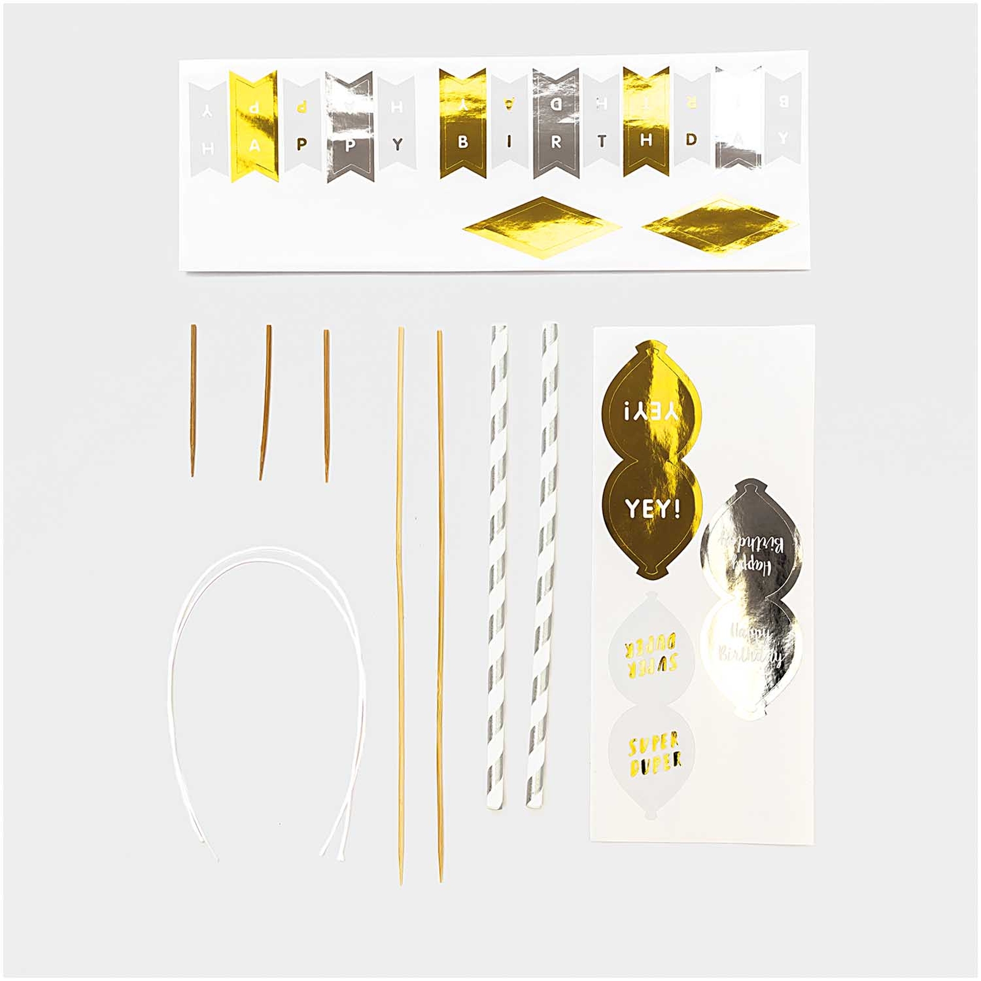 Cake Topper - Girlande Happy Birthday classic Cake Topper - Girlande Happy Birthday classic