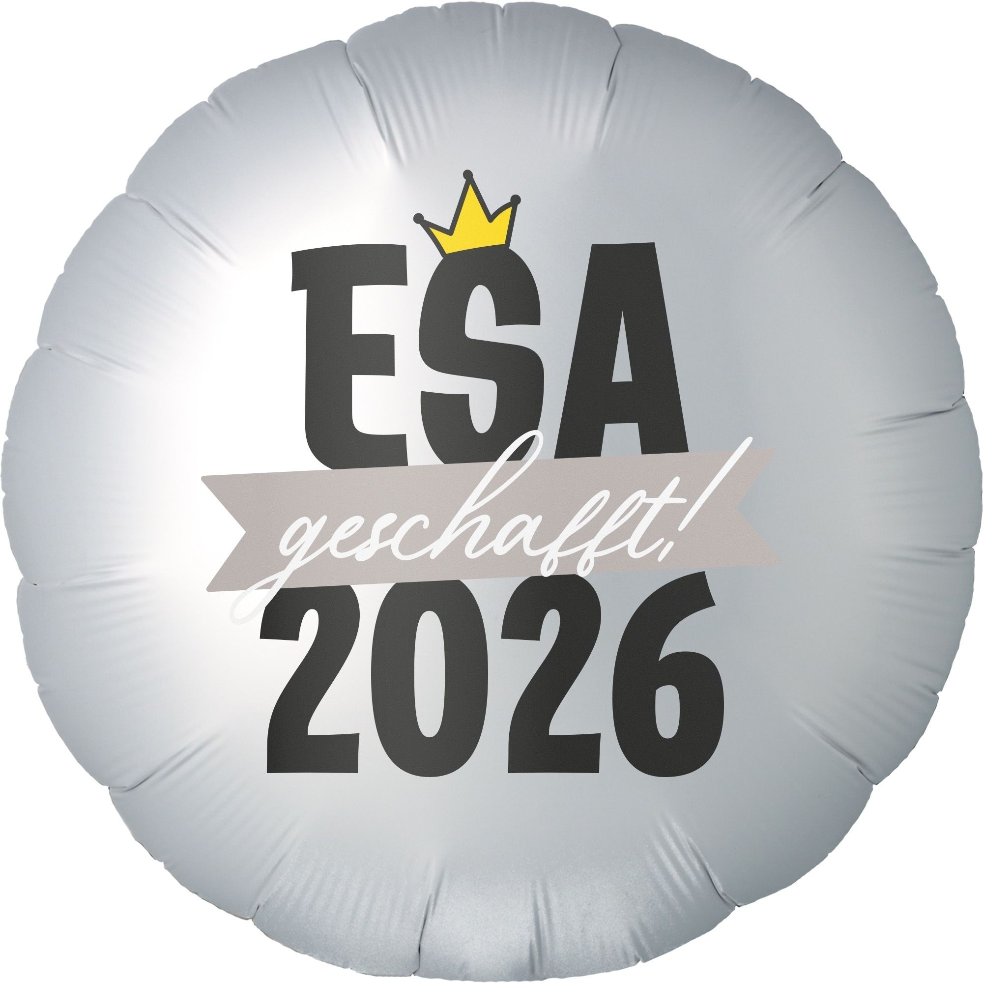 ballon, ballon foil, rund, silber, ESA 2026