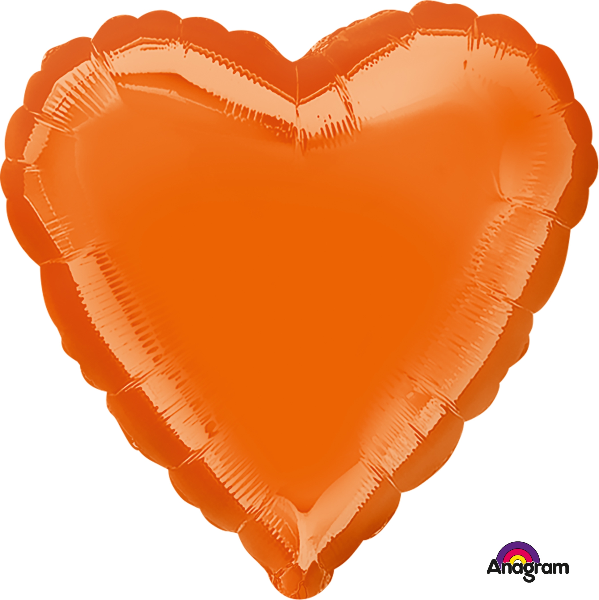 Folienballon Herz Orange 45cm
