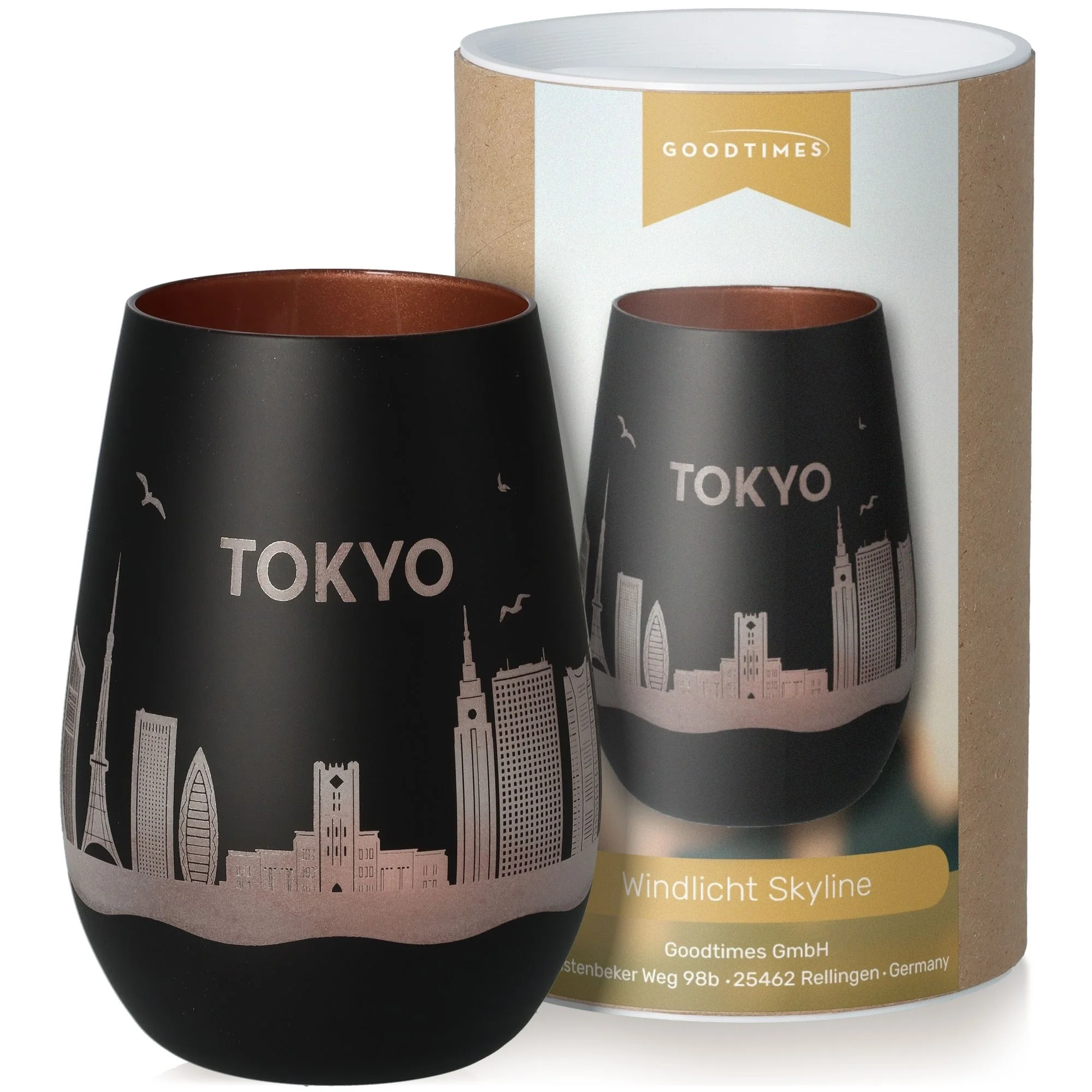 Tokyo, Glas, Weinglas, Schwarz, Stadt Skyline