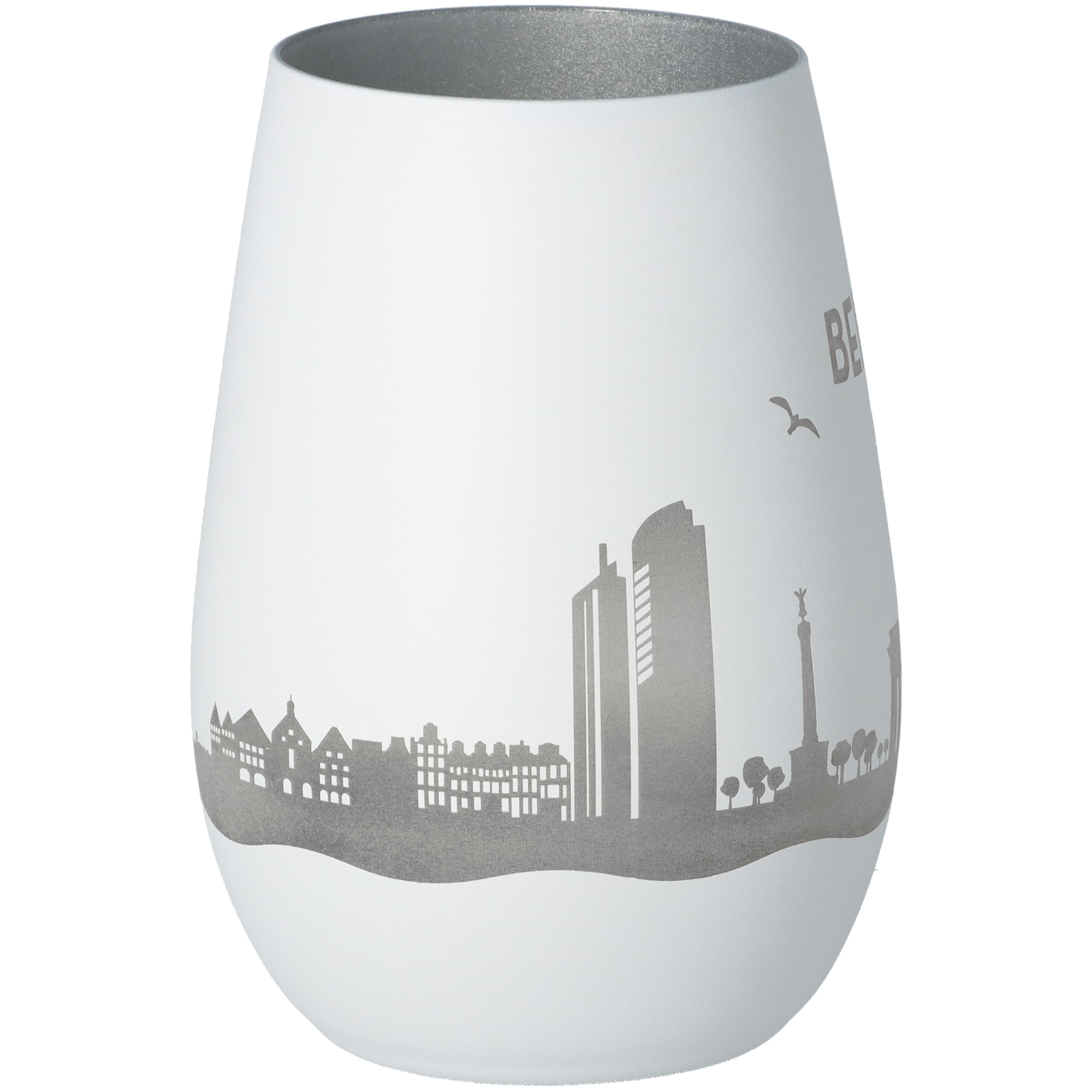 Windlicht Skyline Berlin Weiß/Silber Windlicht Skyline Berlin Weiß/Silber