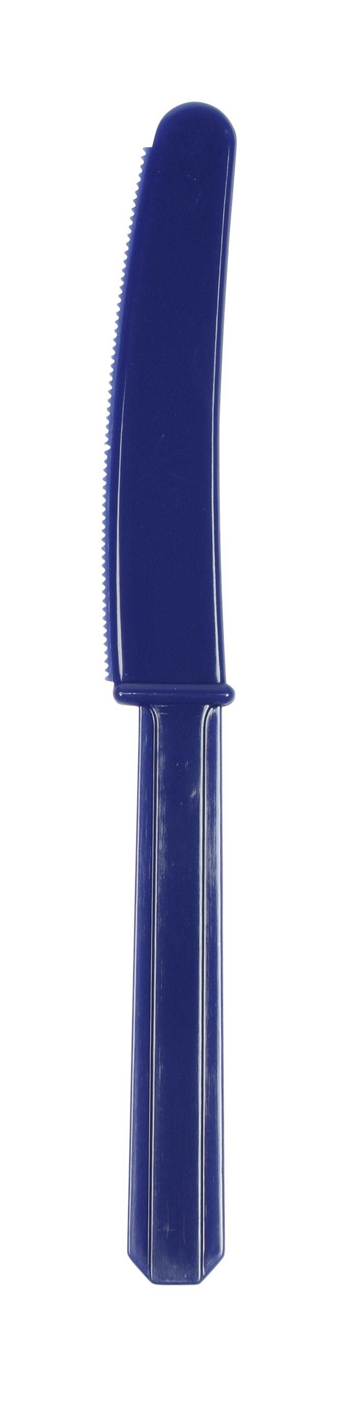 Navy Blau - 10 Plastikmesser Navy Blau - 10 Plastikmesser