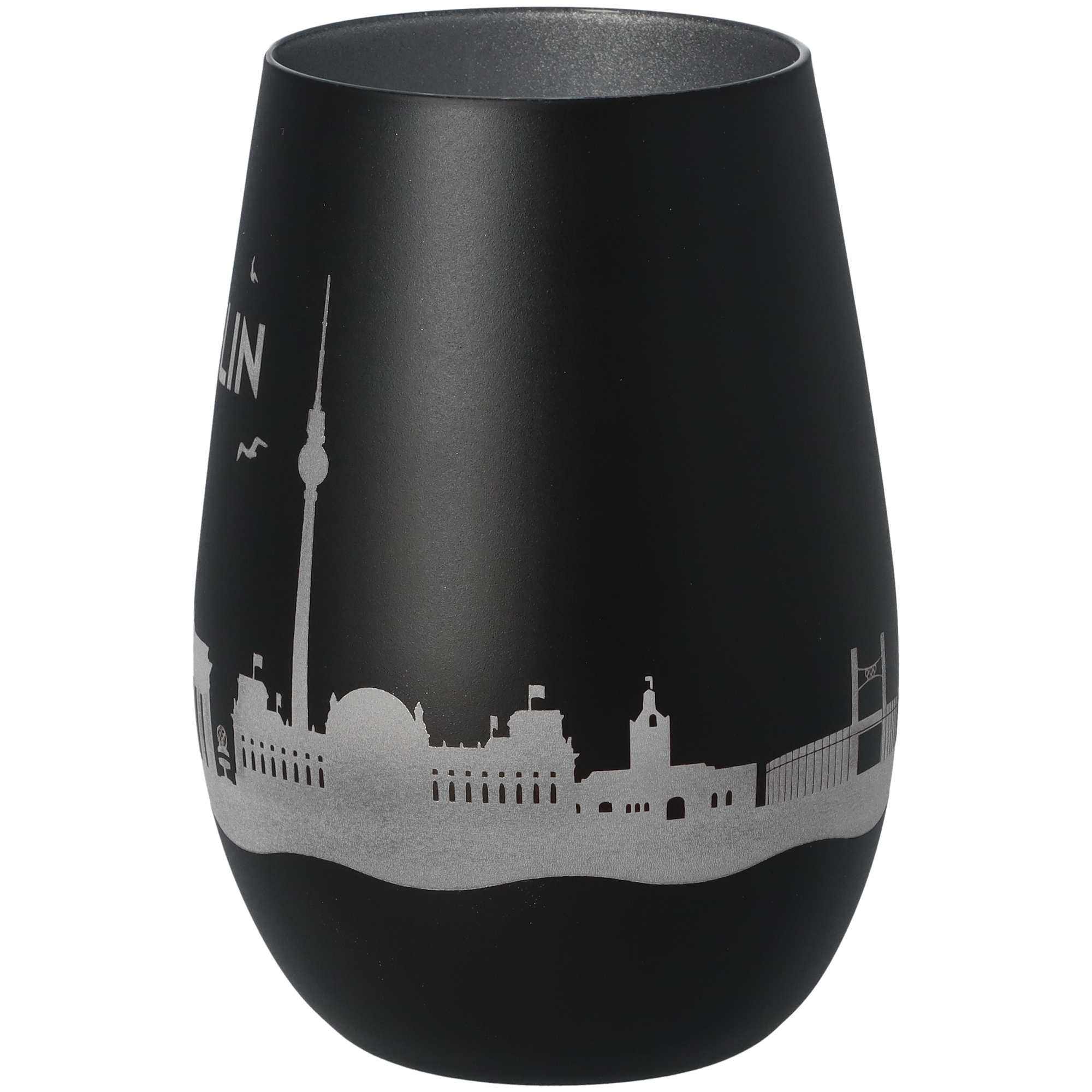Windlicht Skyline Berlin Schwarz/Silber Windlicht Skyline Berlin Schwarz/Silber