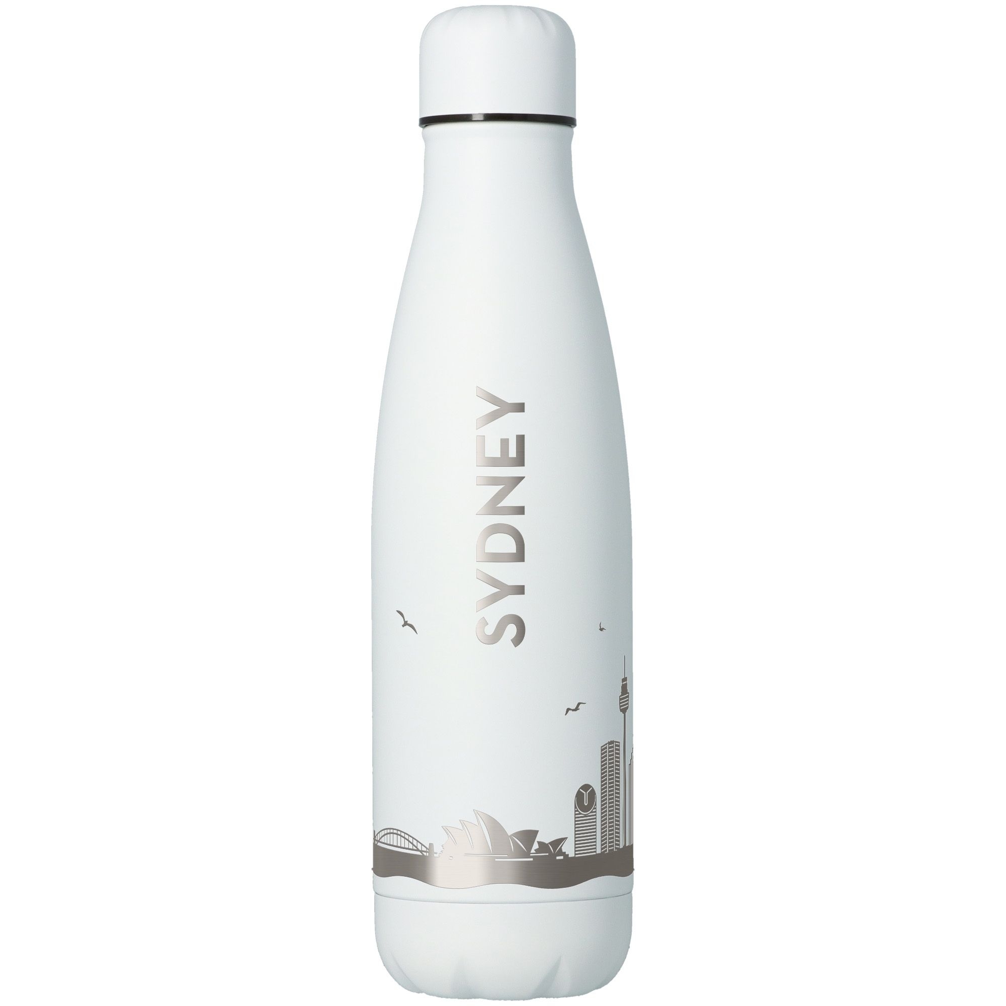 Trinkflasche Skyline Sydney Weiß 500ml