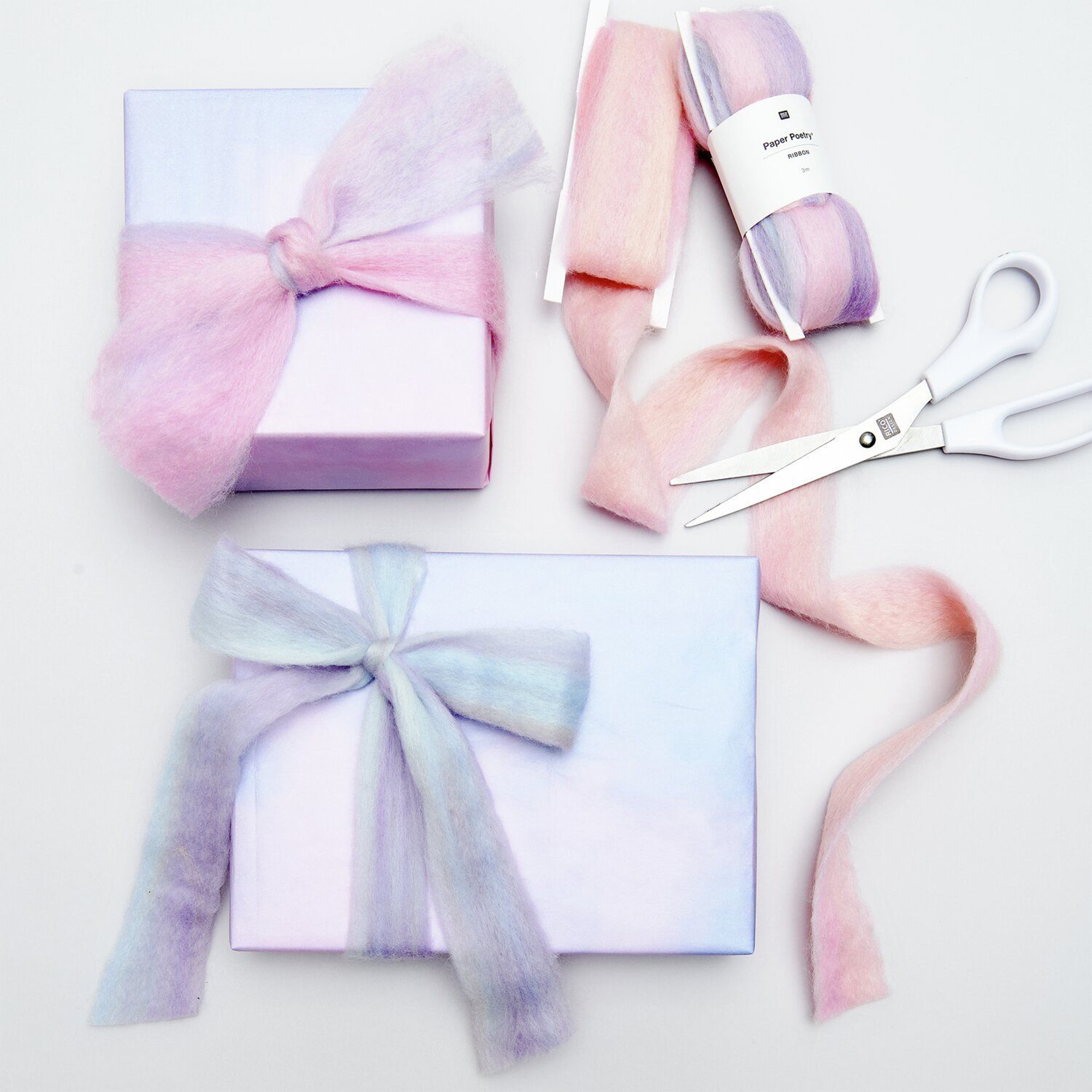 Filzband "Sonnenaufgang" Rosa/Lila 3,8 x 300 cm Schere, Pinsel, Gerät, Werkzeug