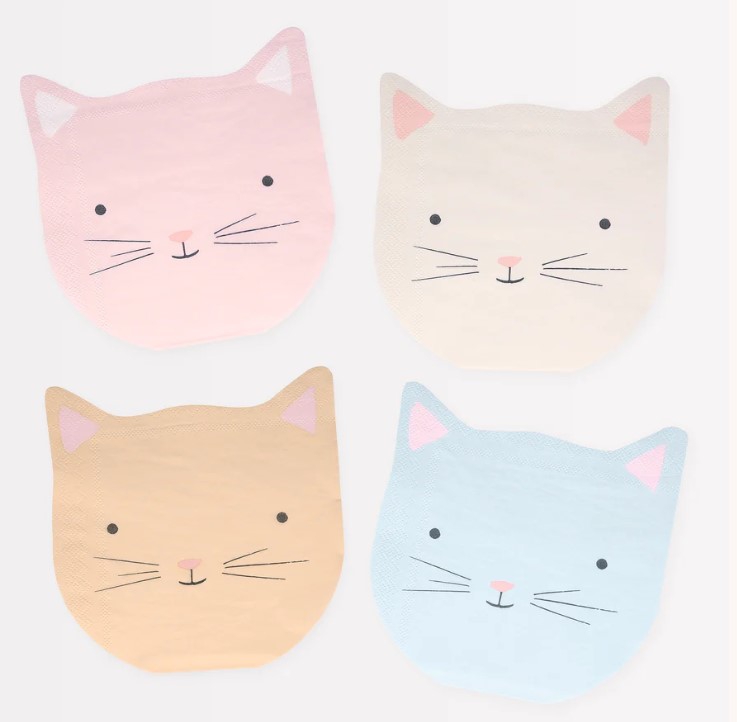 Meri Meri - 8 Papierservietten "Katze" Meri Meri - 8 Papierservietten "Katze"