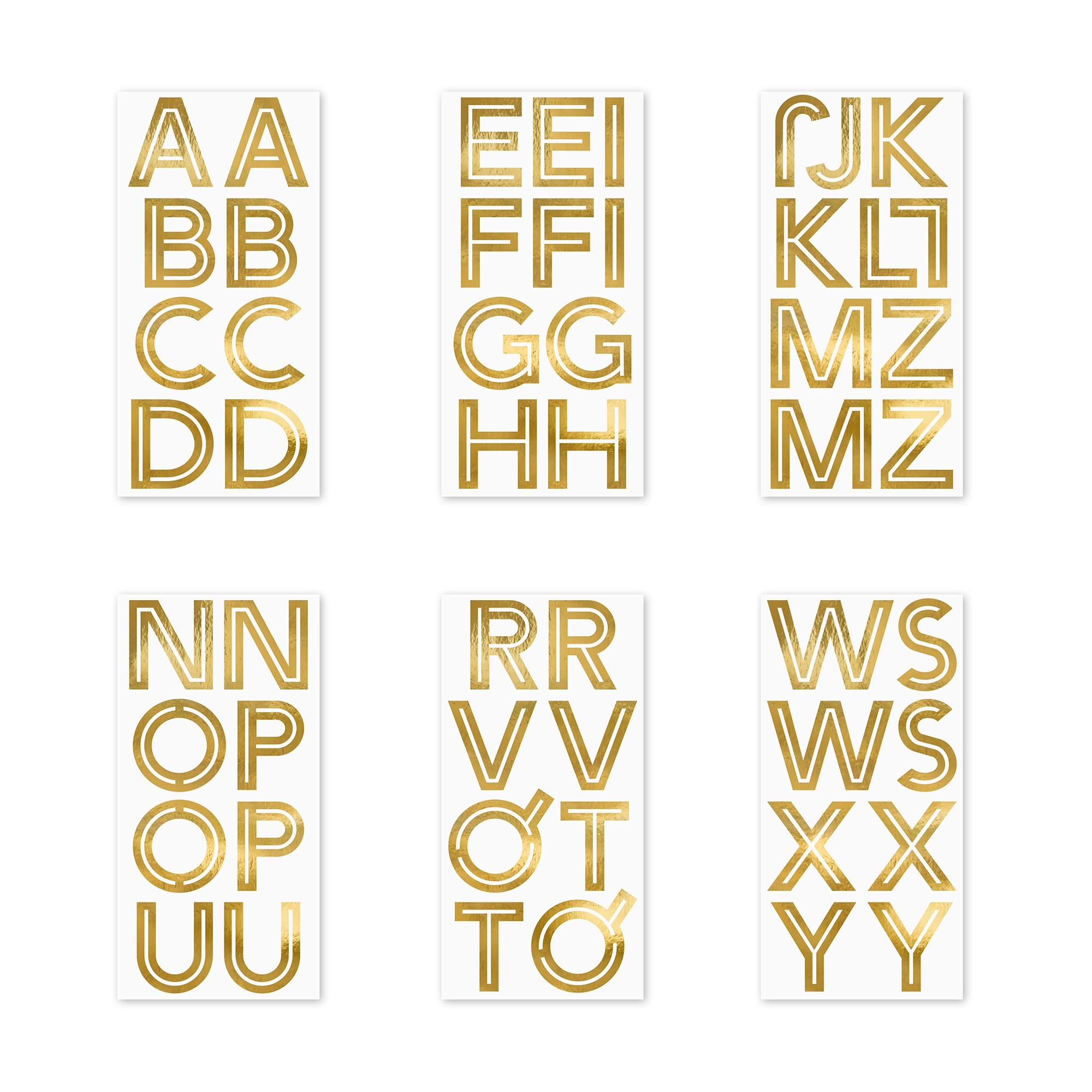 Gold Sticker "Alphabet" Gold Sticker "Alphabet"