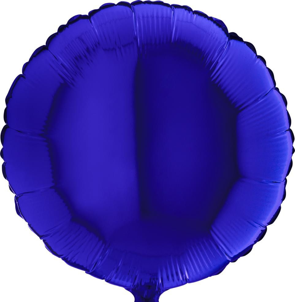 Folienballon Rund Blue Capri 45cm Folienballon Rund Blue Capri 45cm