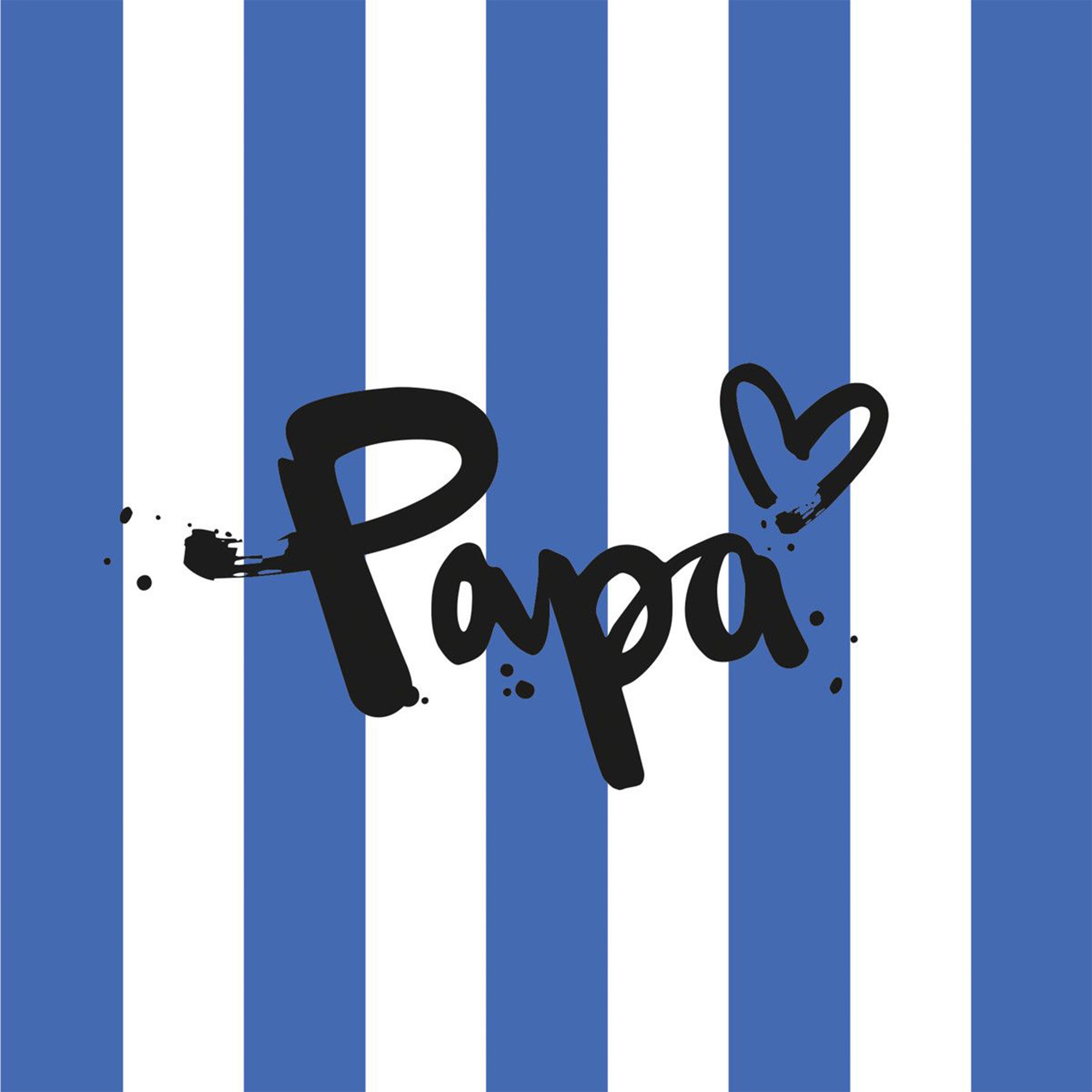 20 Servietten "Papa♡" 33x33cm