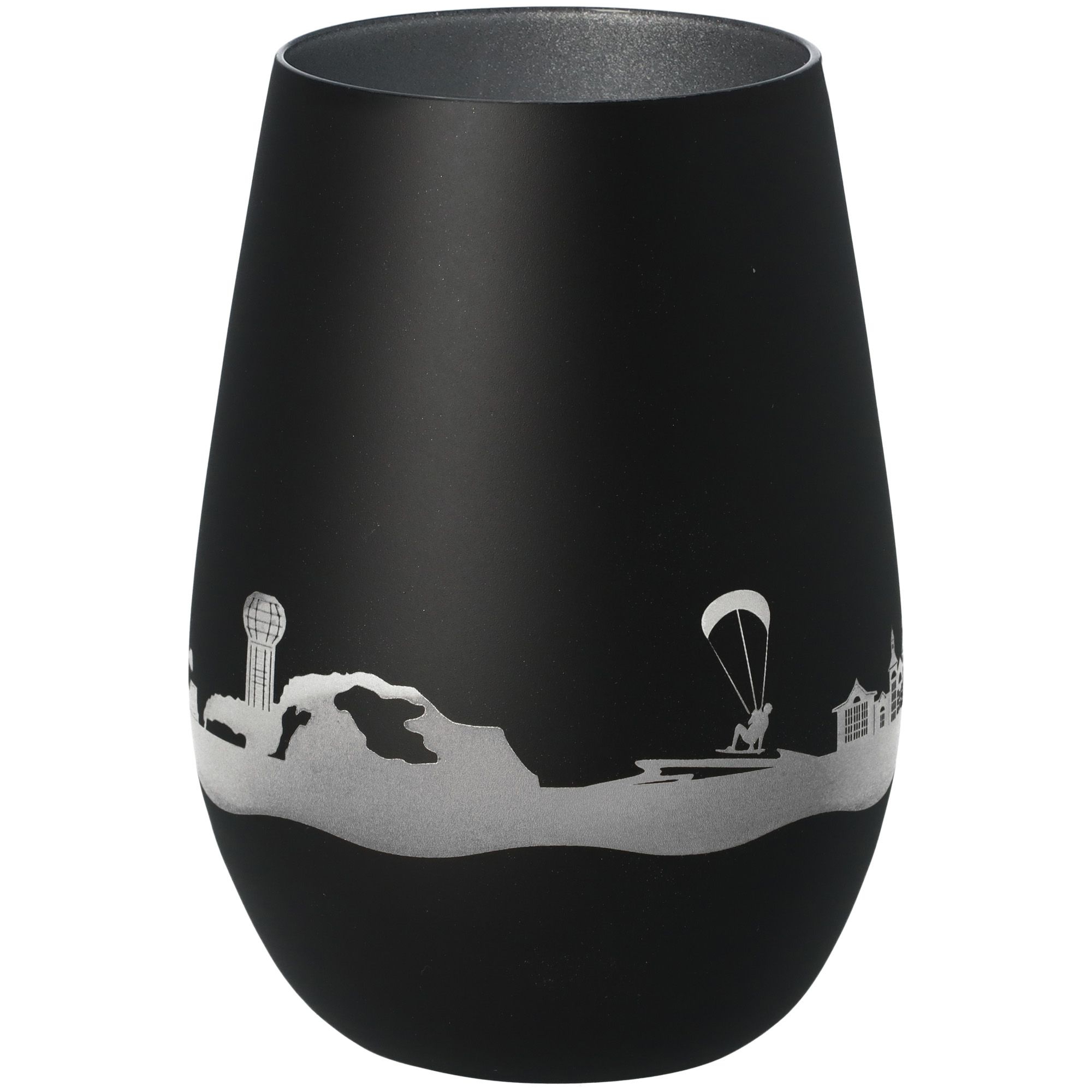 Windlicht Skyline Rügen Schwarz/Silber Windlicht Skyline Rügen Schwarz/Silber