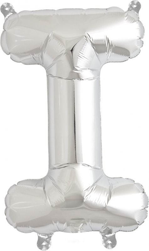 Luftballon Buchstabe I Silber 40cm Luftballon Buchstabe I Silber 40cm