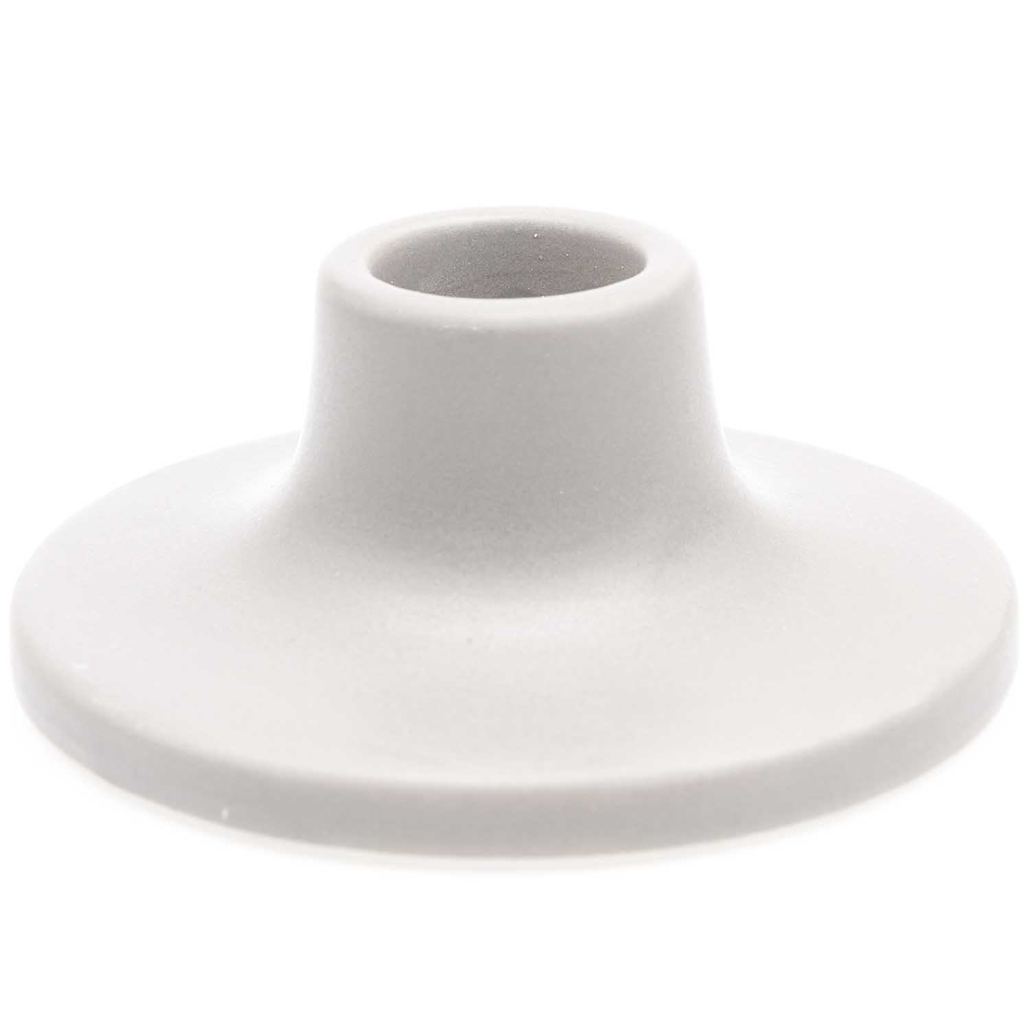 Kerzenständer aus Porzellan - Weiß - 8 cm Ø
