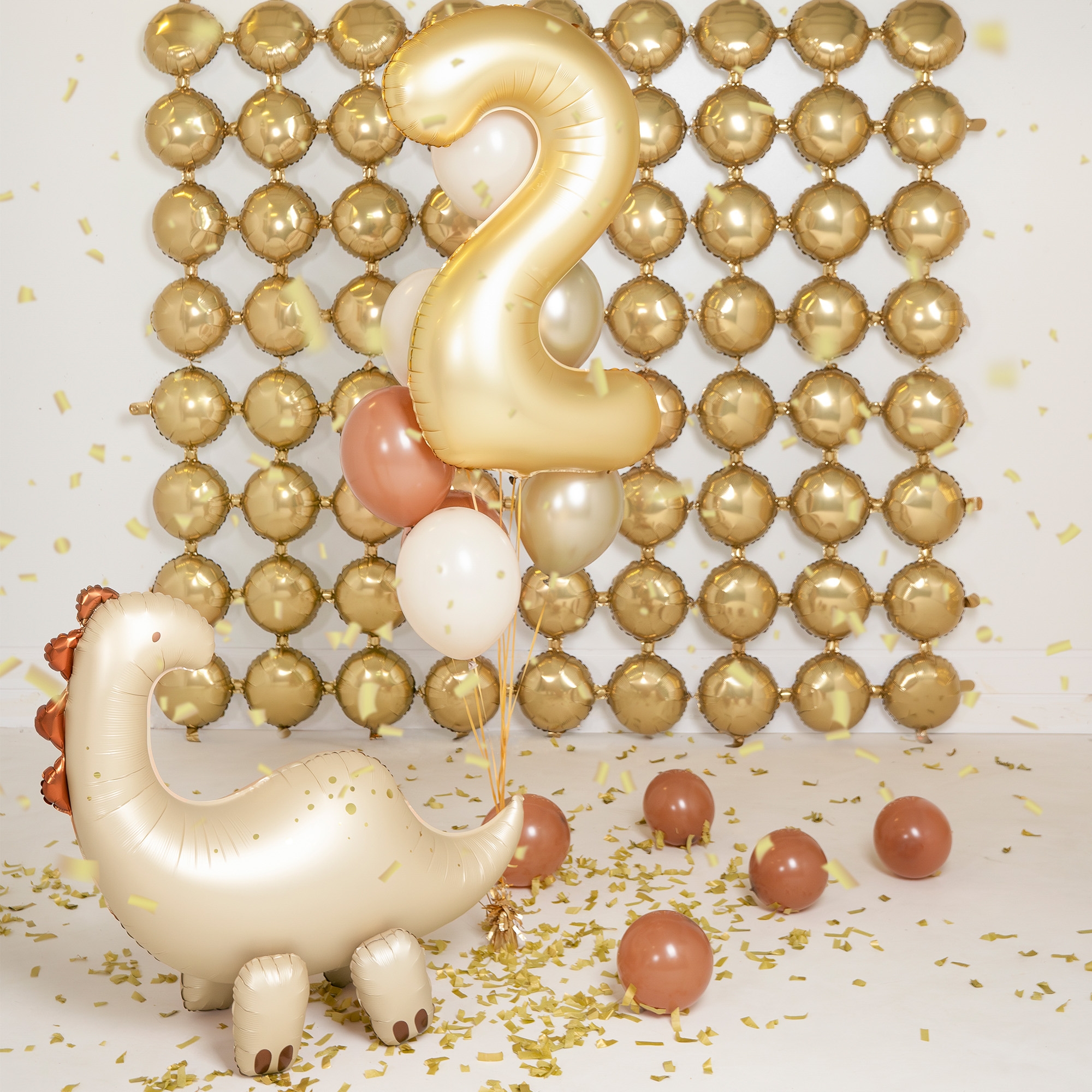 Folienballon "Brontosaurus" zur Luftbefüllung 91 x 85 cm Zubehor, Schmuck, Text, Leute, Person