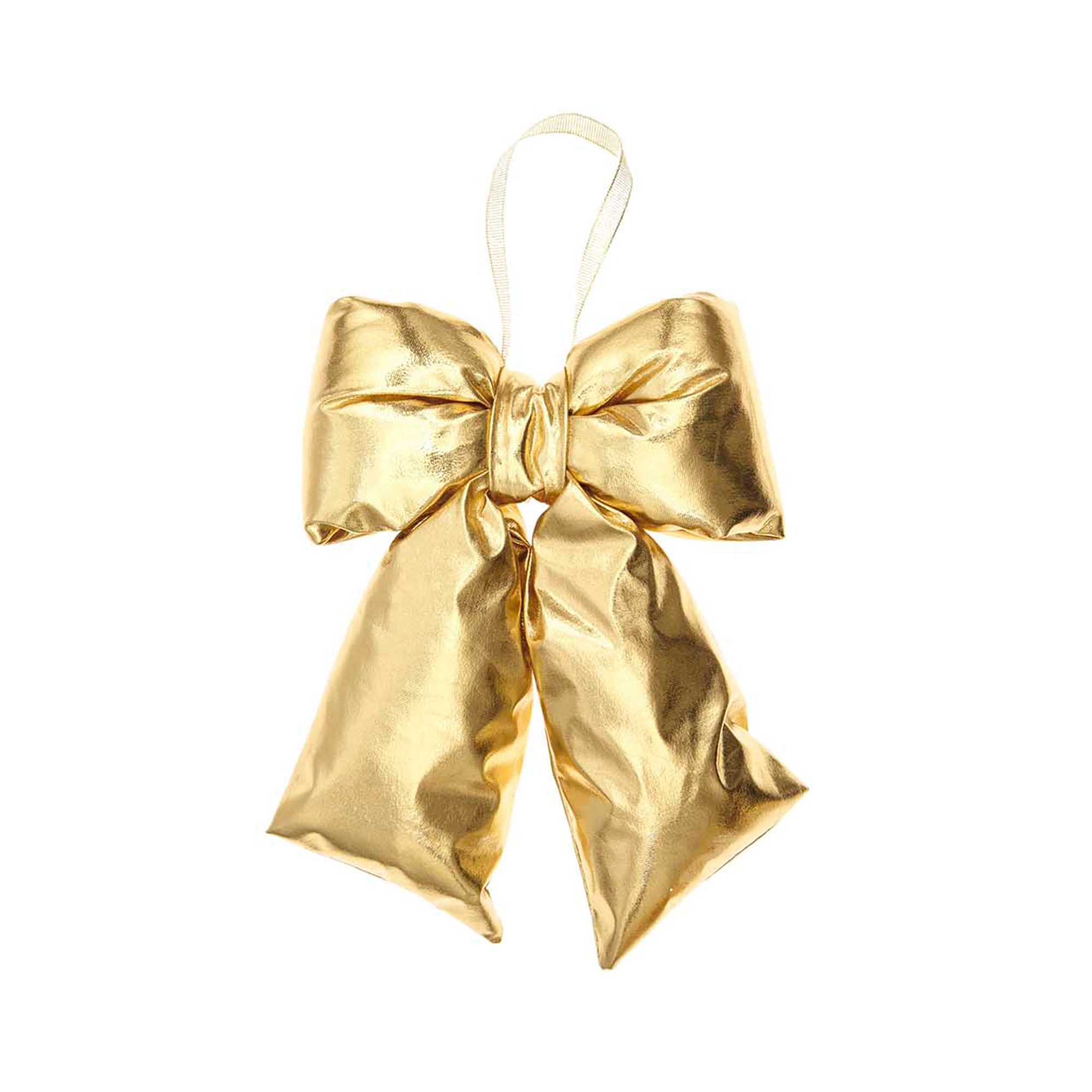 f4efbc3dc375b1ec131589db6455a18878fc59fb Kleine Weihnachtsschleife zum aufhängen "Gold"