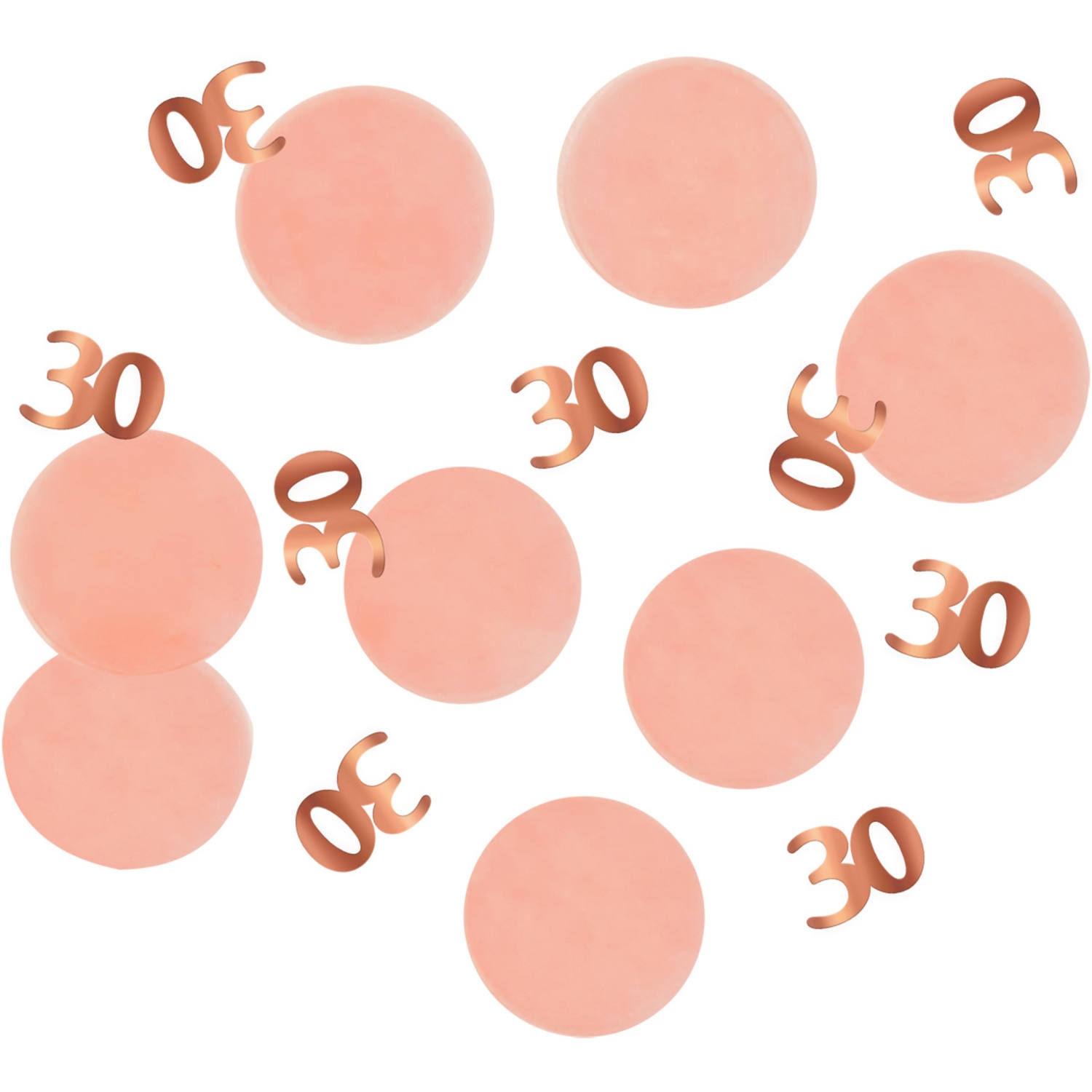 Konfetti "30", Blush/Roségold 25g