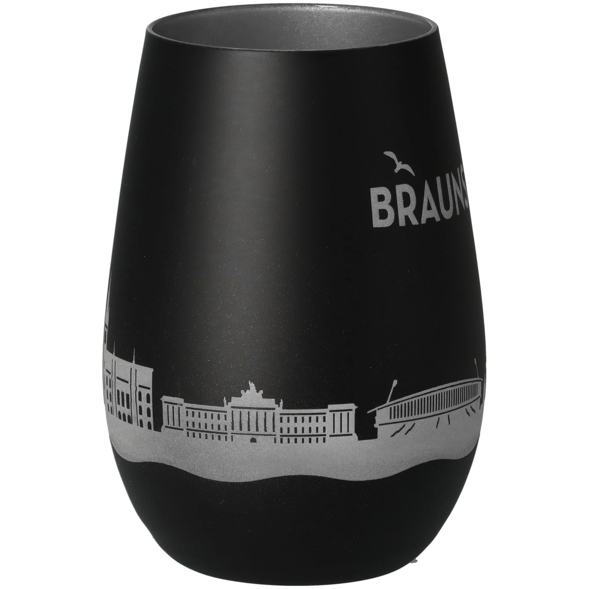 tumbler, glas, schwarz, silhouette, braun