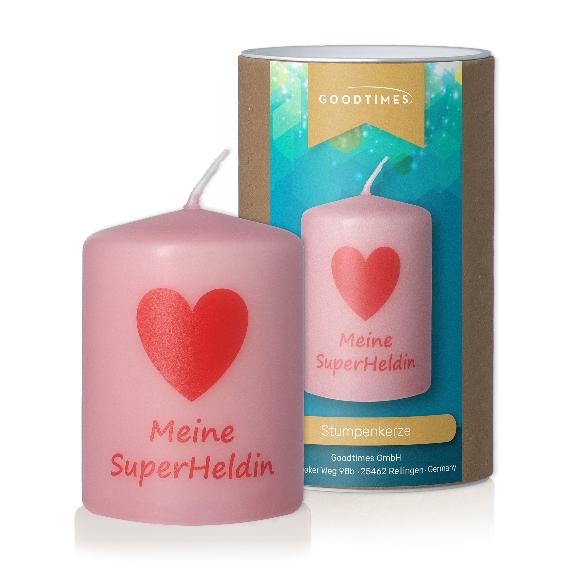 Kerze Antikrosa "Meine SuperHeldin"