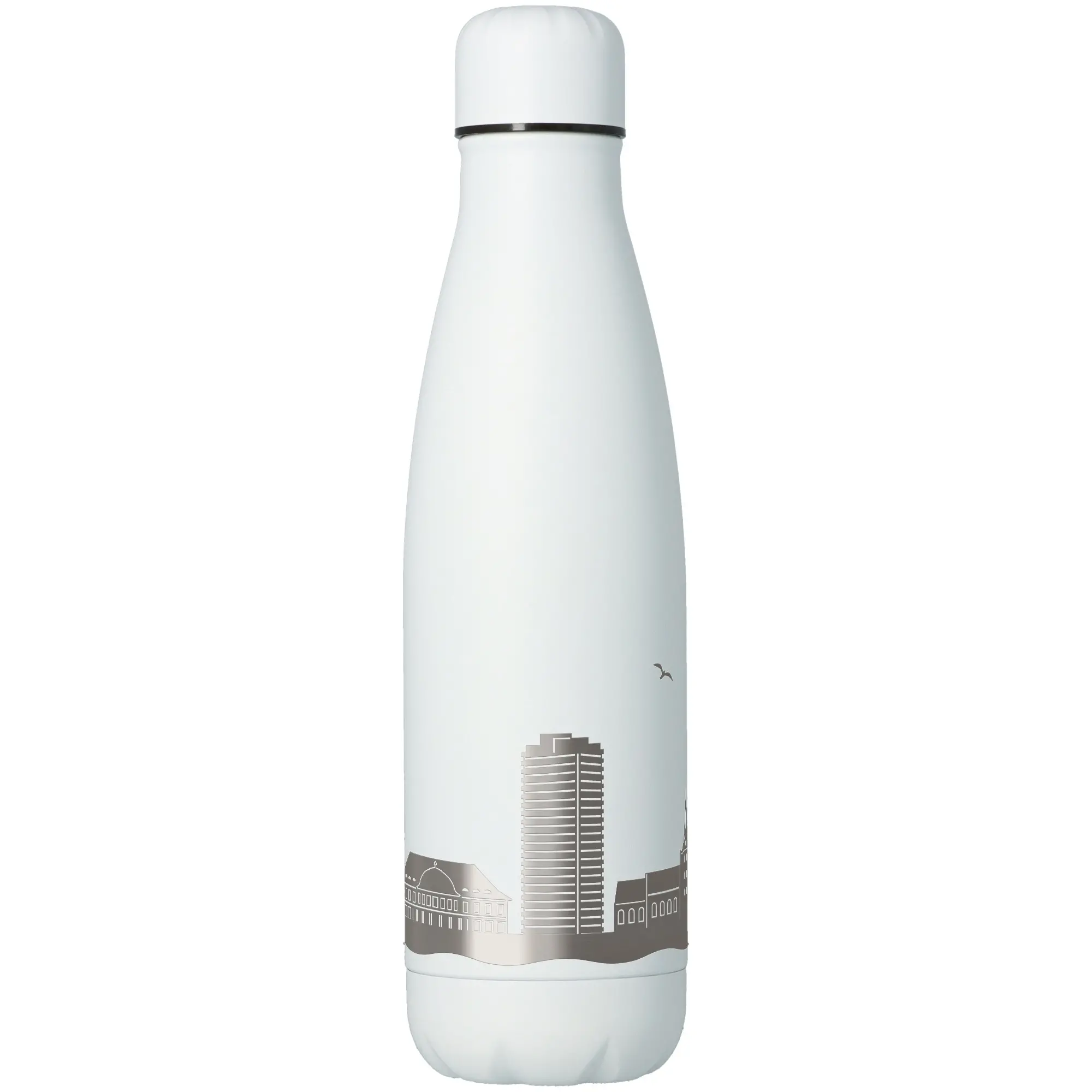Trinkflasche Skyline Travemünde Weiß 500ml