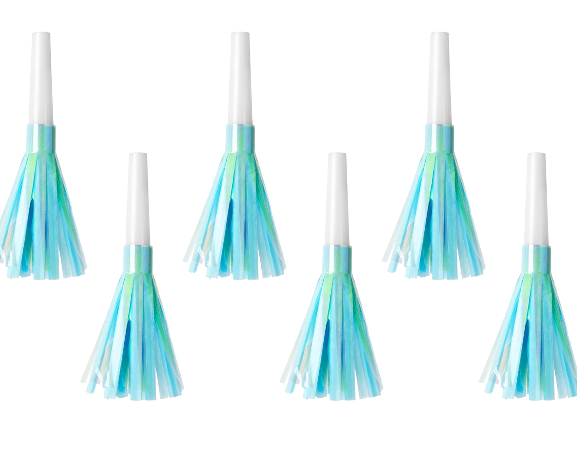 Kaktus - 6 Fransentröten Blau / Irisierend Kaktus - 6 Fransentröten Blau / Irisierend