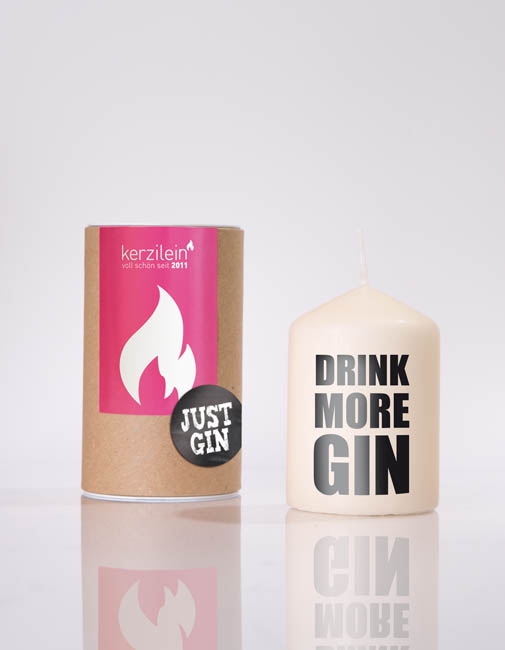 Kerze DRINK MORE GIN Kerze DRINK MORE GIN
