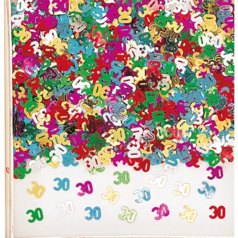 Konfetti "30. Geburtstag", Bunt
