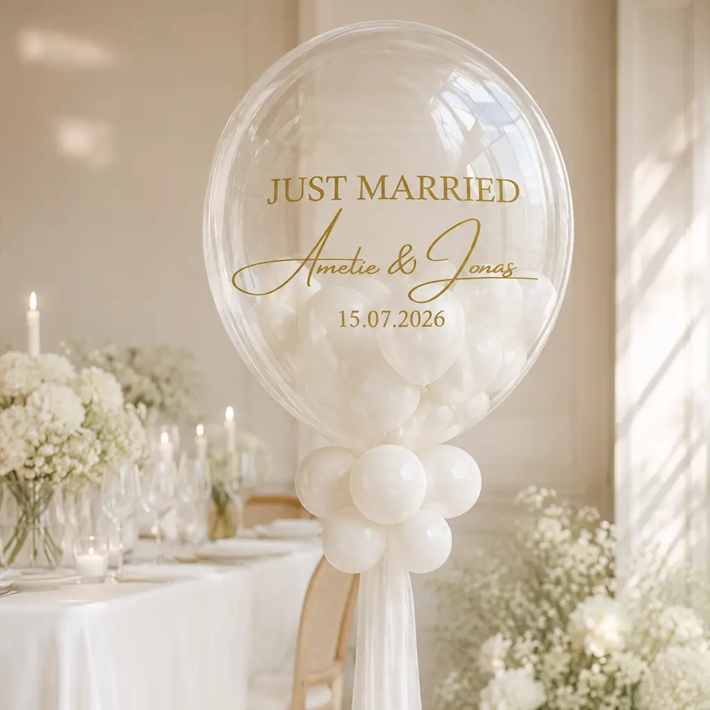 Ballon, 透明風船, Hochzeitsdekoration, leerer Ballon, Zeremonie Deko