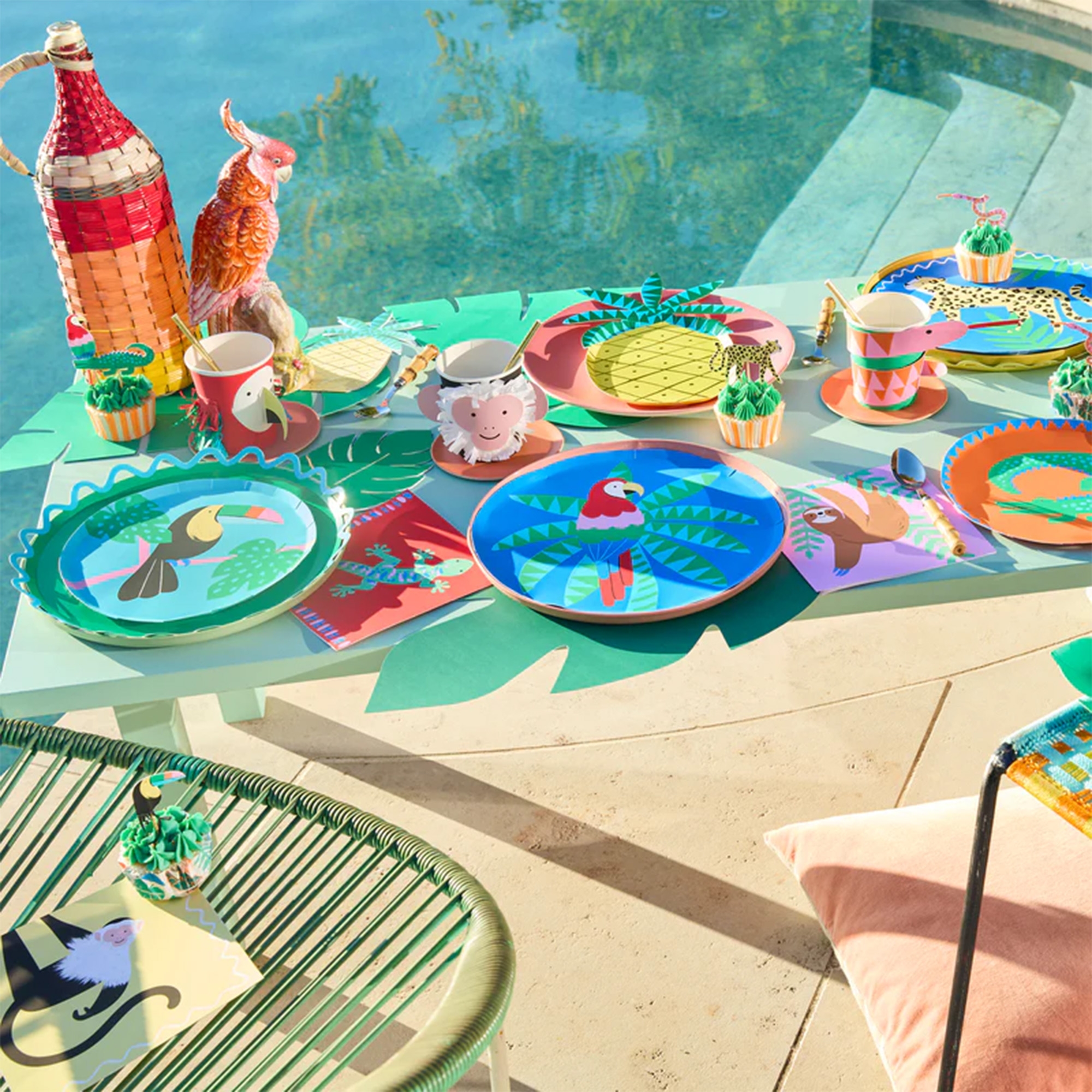 Partyware, Teller, Servietten, Tafelgeschirr, Dekoration