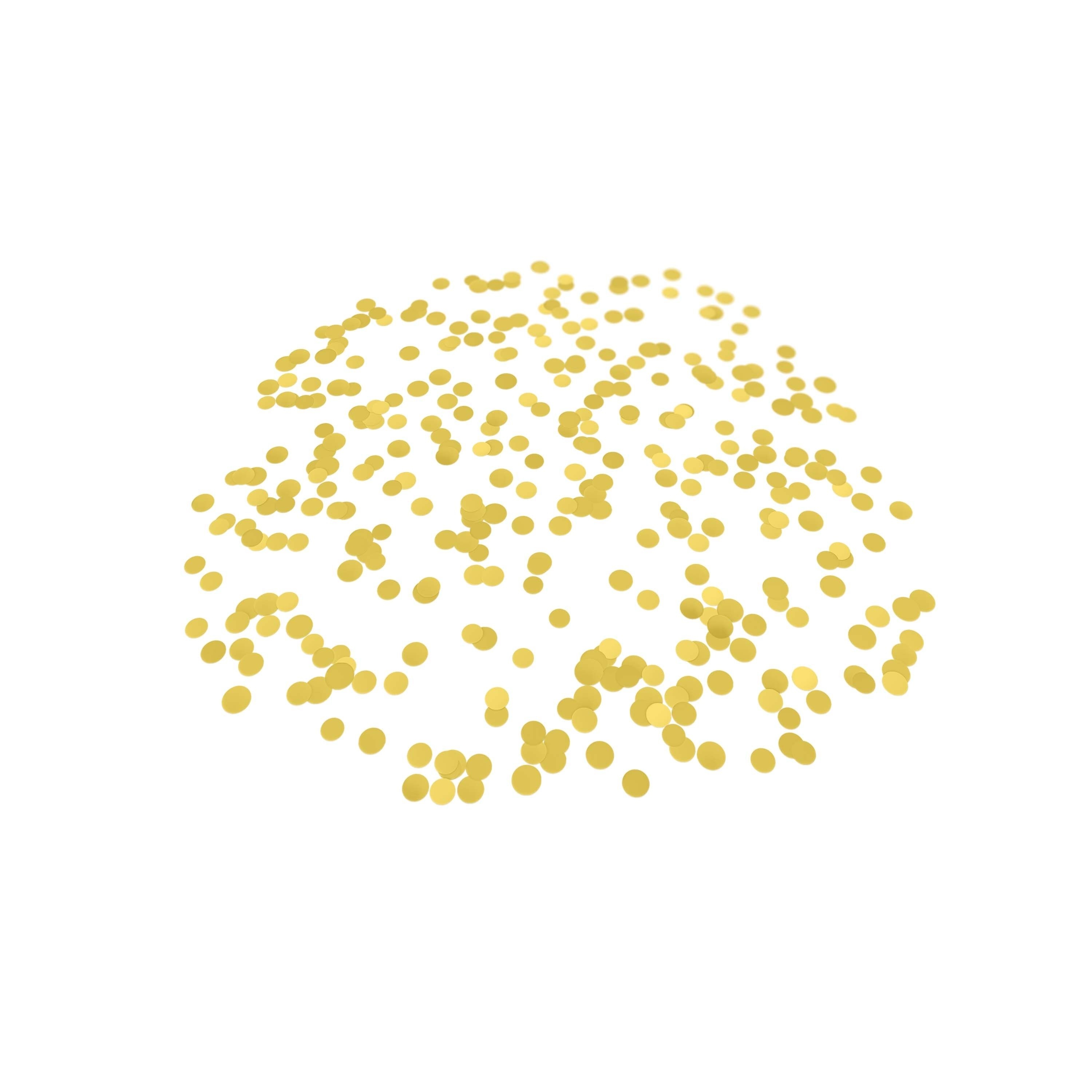 Folienkonfetti 1cm Rund 100g Satin Gold
