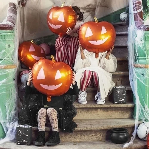 Halloween, Kürbis, Ballon, Kostüm, Treppen