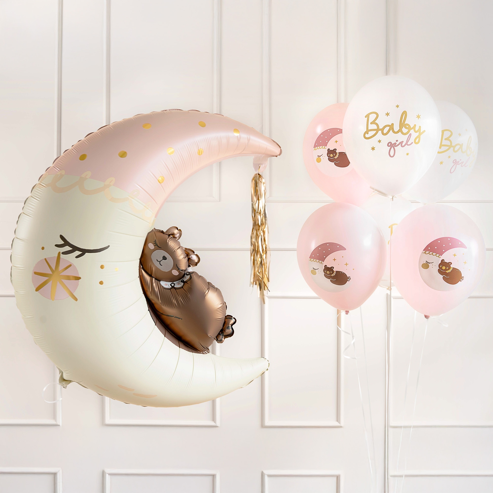 6 Latexballons im Set "Baby Girl" Leute, Person, Luftballon