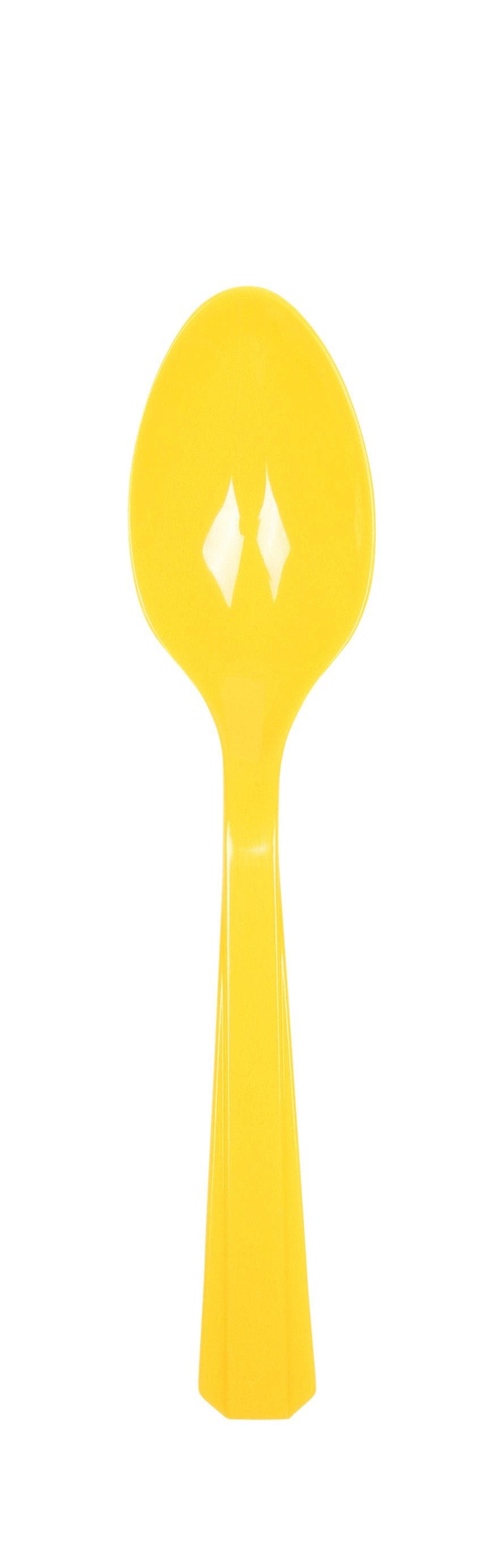 Sonnengelb - 10 Plastiklöffel Sonnengelb - 10 Plastiklöffel