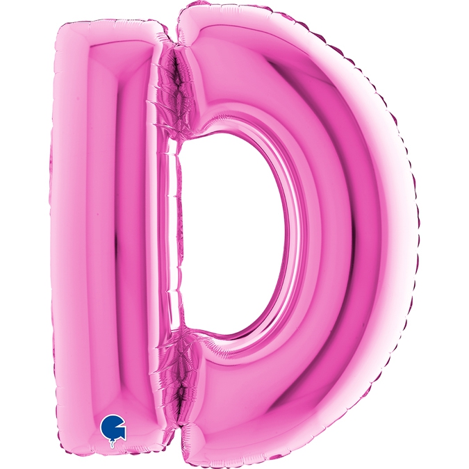 Folienballon Buchstabe D Pink 100cm Folienballon Buchstabe D Pink 100cm