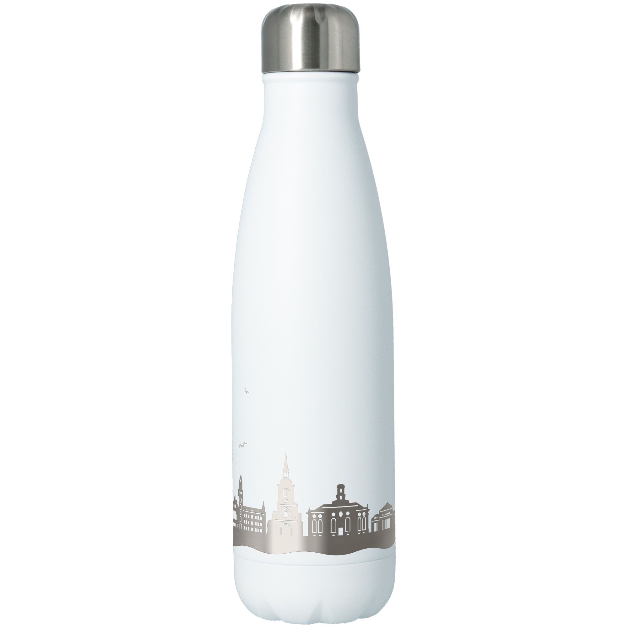 Trinkflasche Skyline Saarbrücken Weiß 500ml