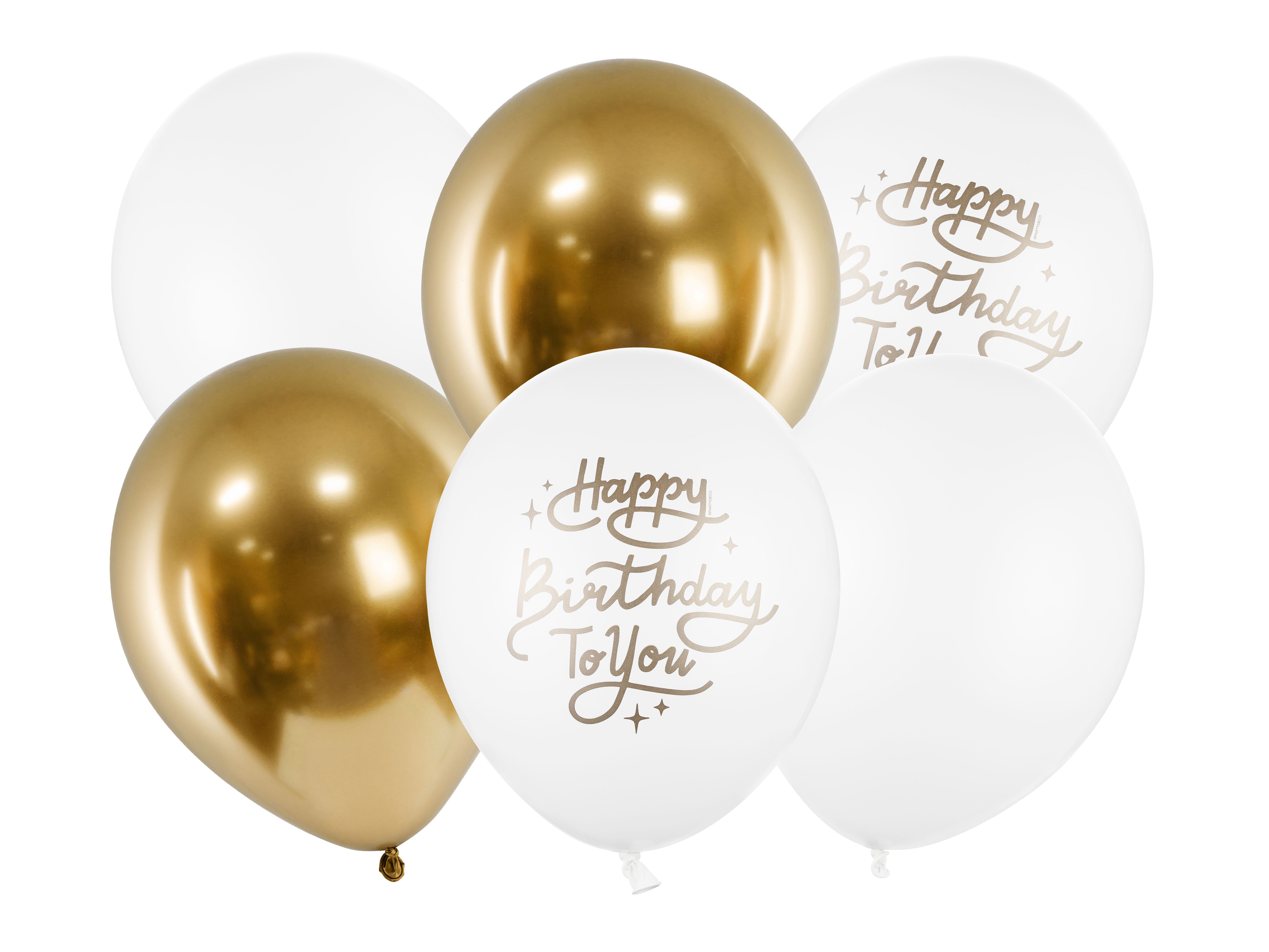 6 Latexballons im Set "Happy Birthday"