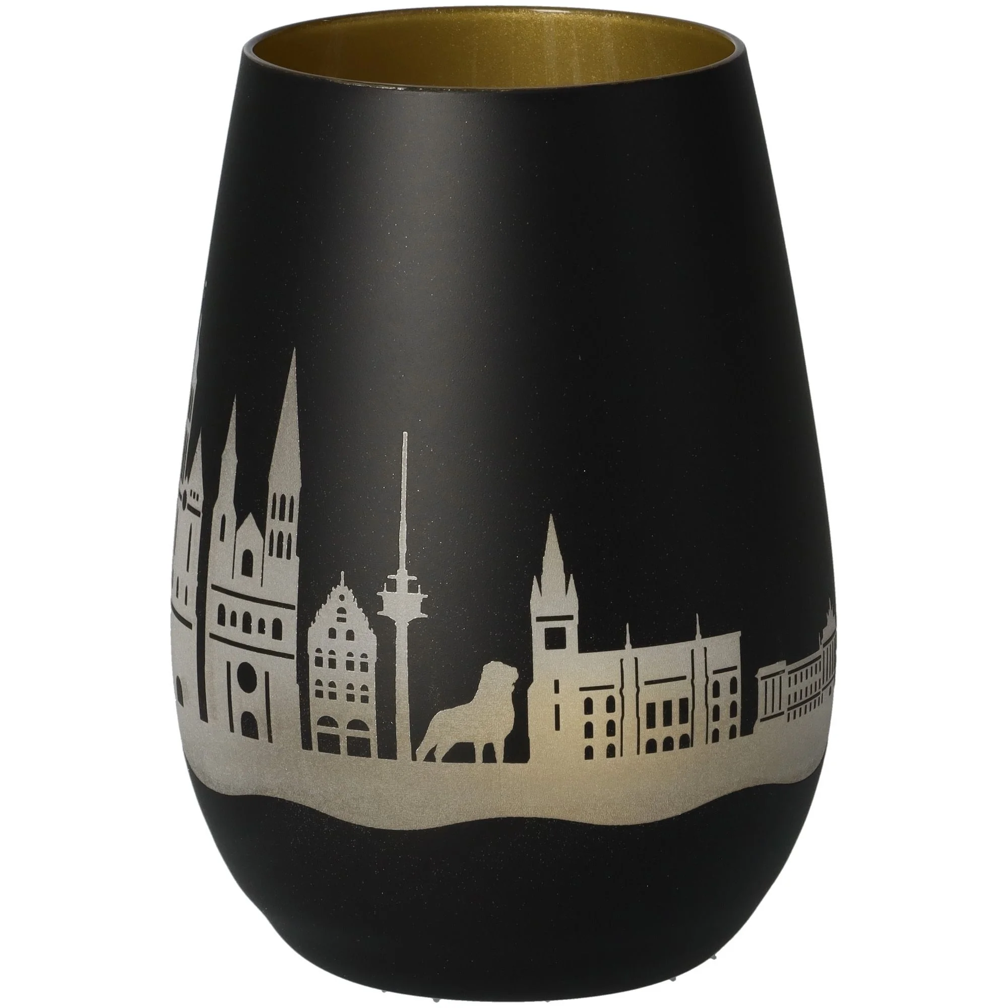 vase, schwarze vase, Stadt skyline, Silhouette, Keramik