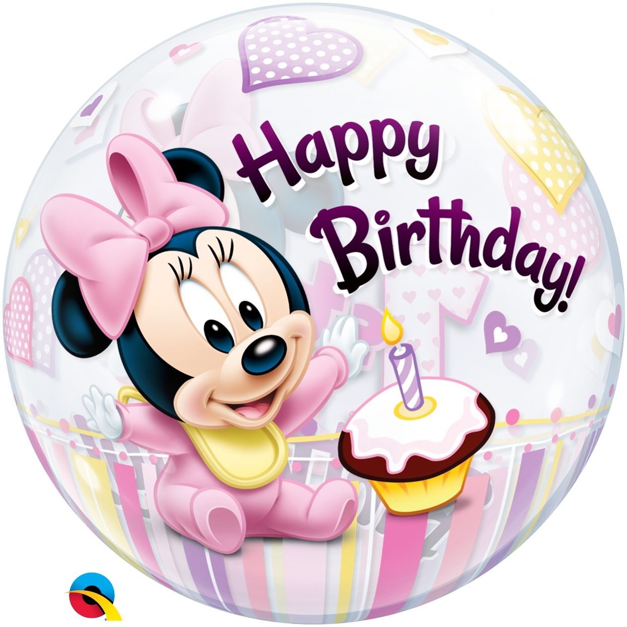 Bubble Ballon Minnie Mouse zum 1. Geburtstag 56cm Bubble Ballon Minnie Mouse zum 1. Geburtstag 56cm