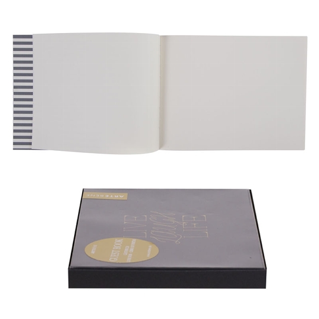 Gästebuch "Live Laugh Life" Anthrazit & Gold Gästebuch "Live Laugh Life" Anthrazit & Gold