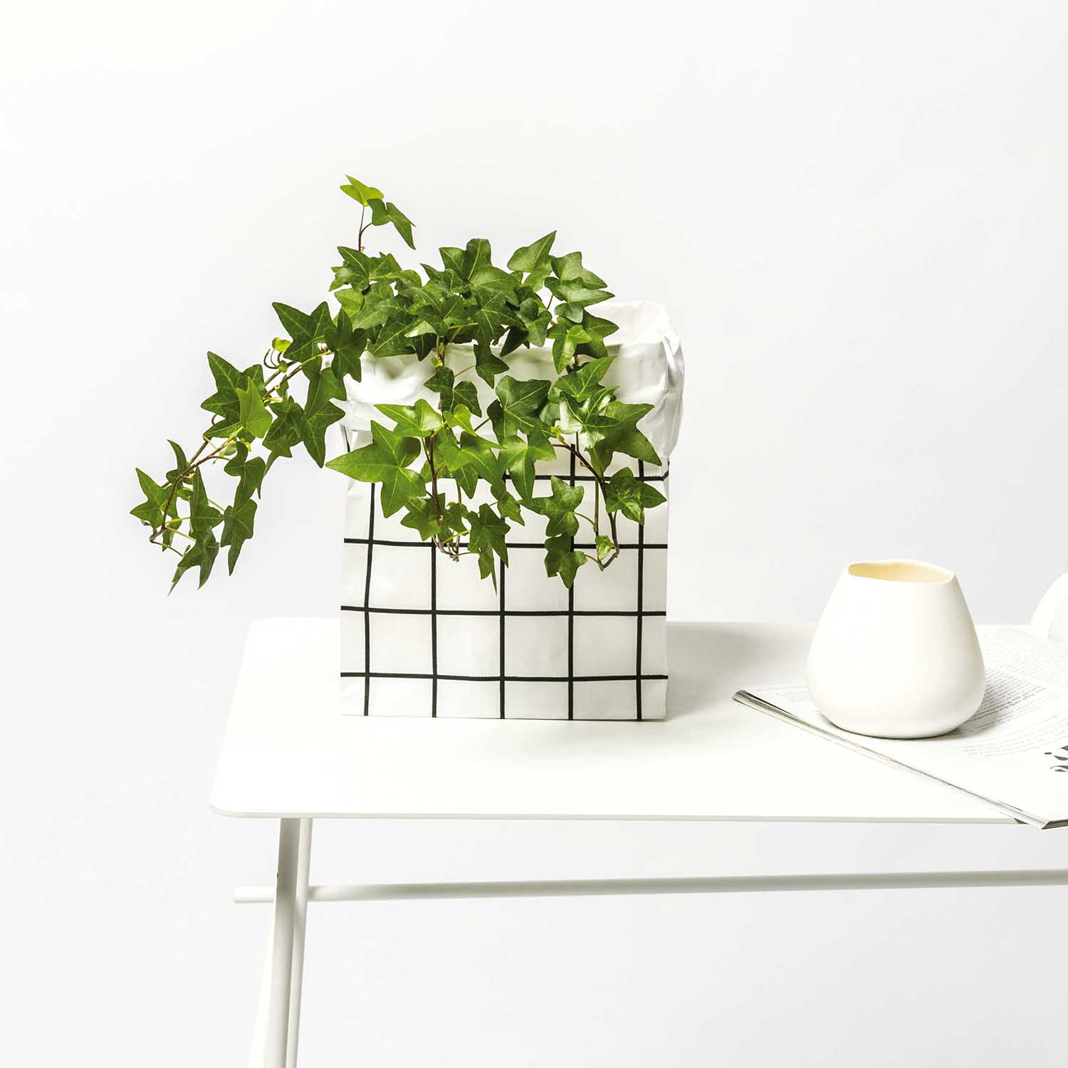 Blockbodenbeutel S - Schwarz / Weiß - 3 Stück Blockbodenbeutel S - Schwarz / Weiß - 3 Stück