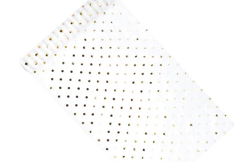 Organza Tischläufer Polka Dots Gold