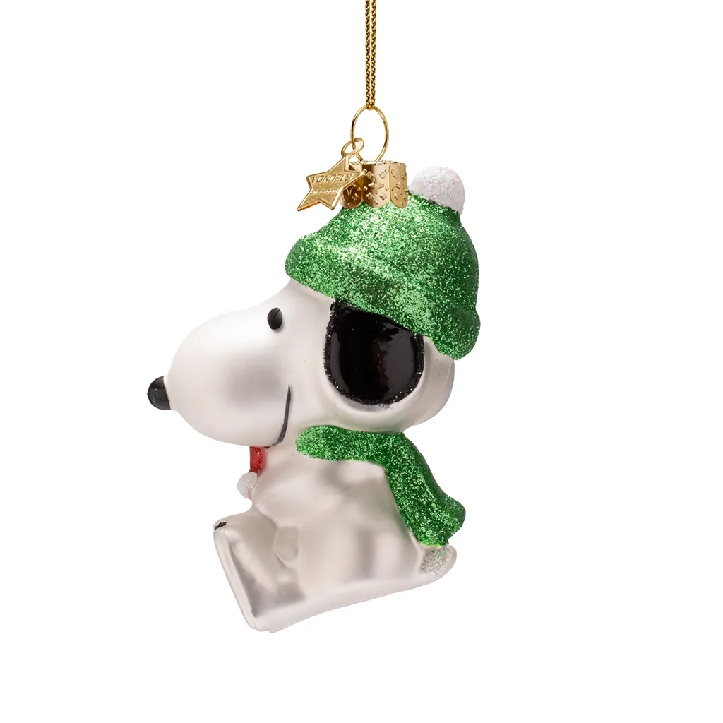 Vondels Weihnachtskugel "Snoopy mit Woodstock"