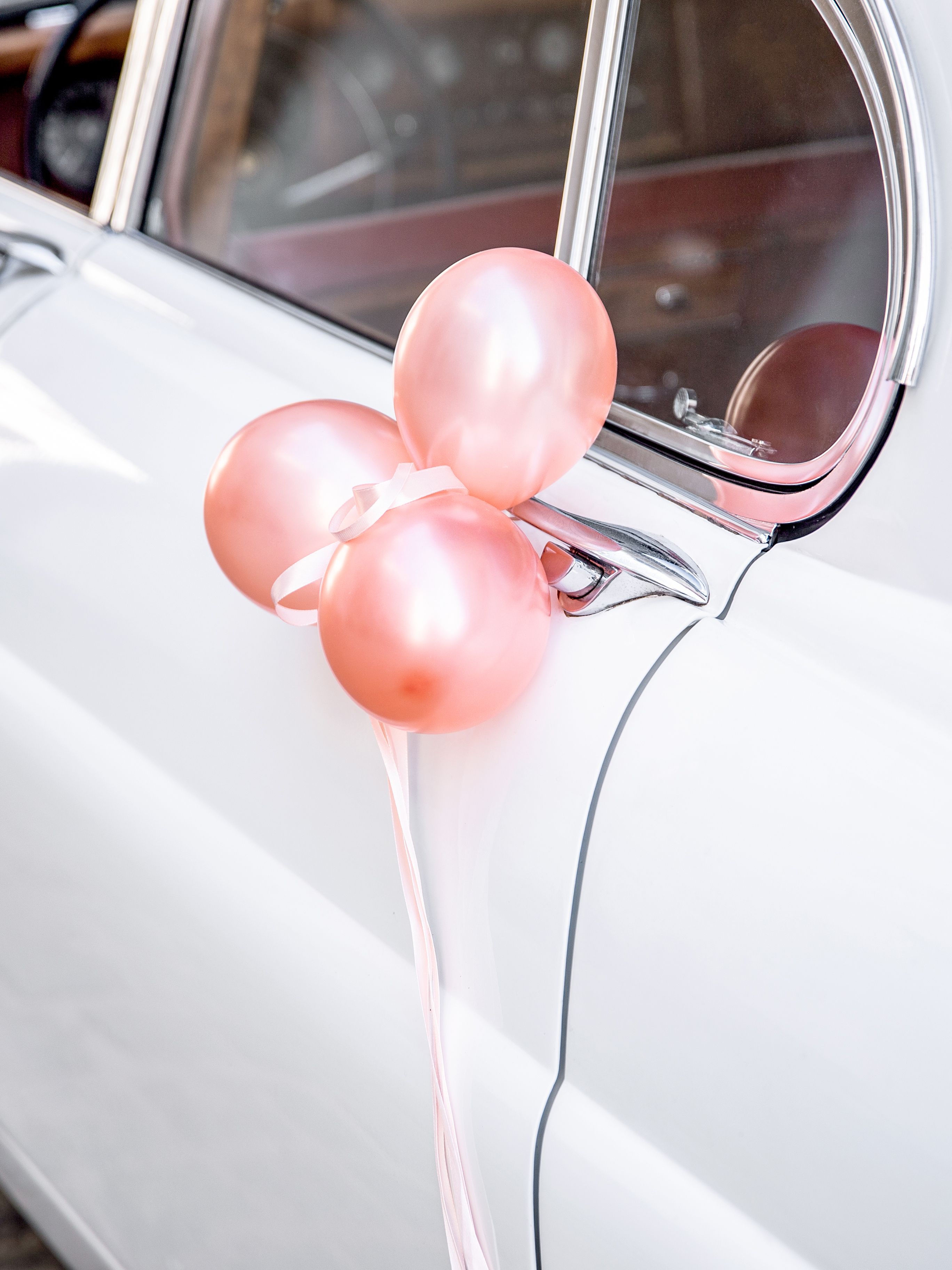 Auto Dekorationsset "LOVE", Roségold 17-teilig