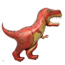 Folienballon "Dinosaurier T-Rex" Orange 110cm