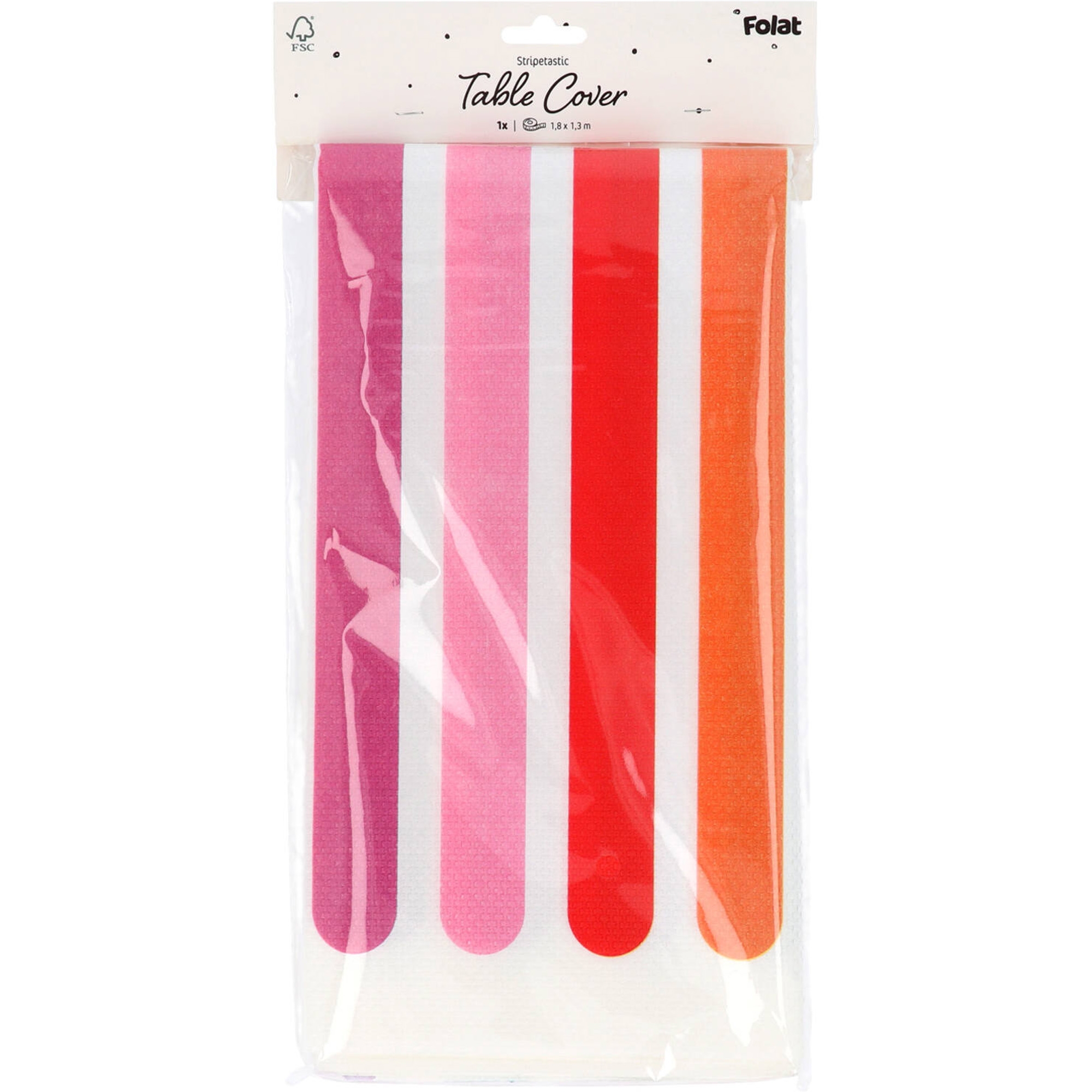 Papier Tischdecke "Stripetastic" 180x130 cm Papier Tischdecke "Stripetastic" 180x130 cm