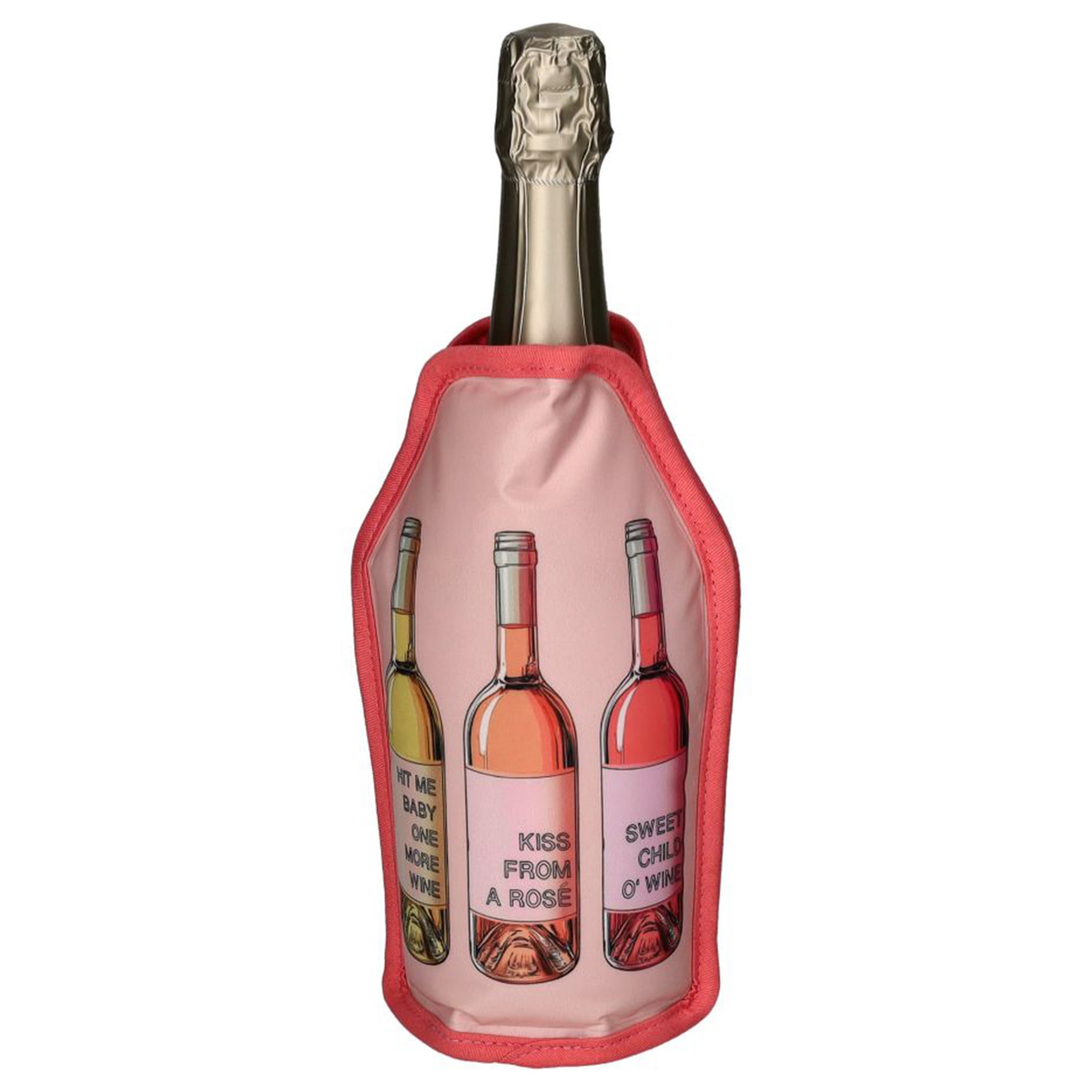 Kühlmanschette "Weinflaschen" Alkohol, Getränk, Flasche, Schnaps, Weinflasche